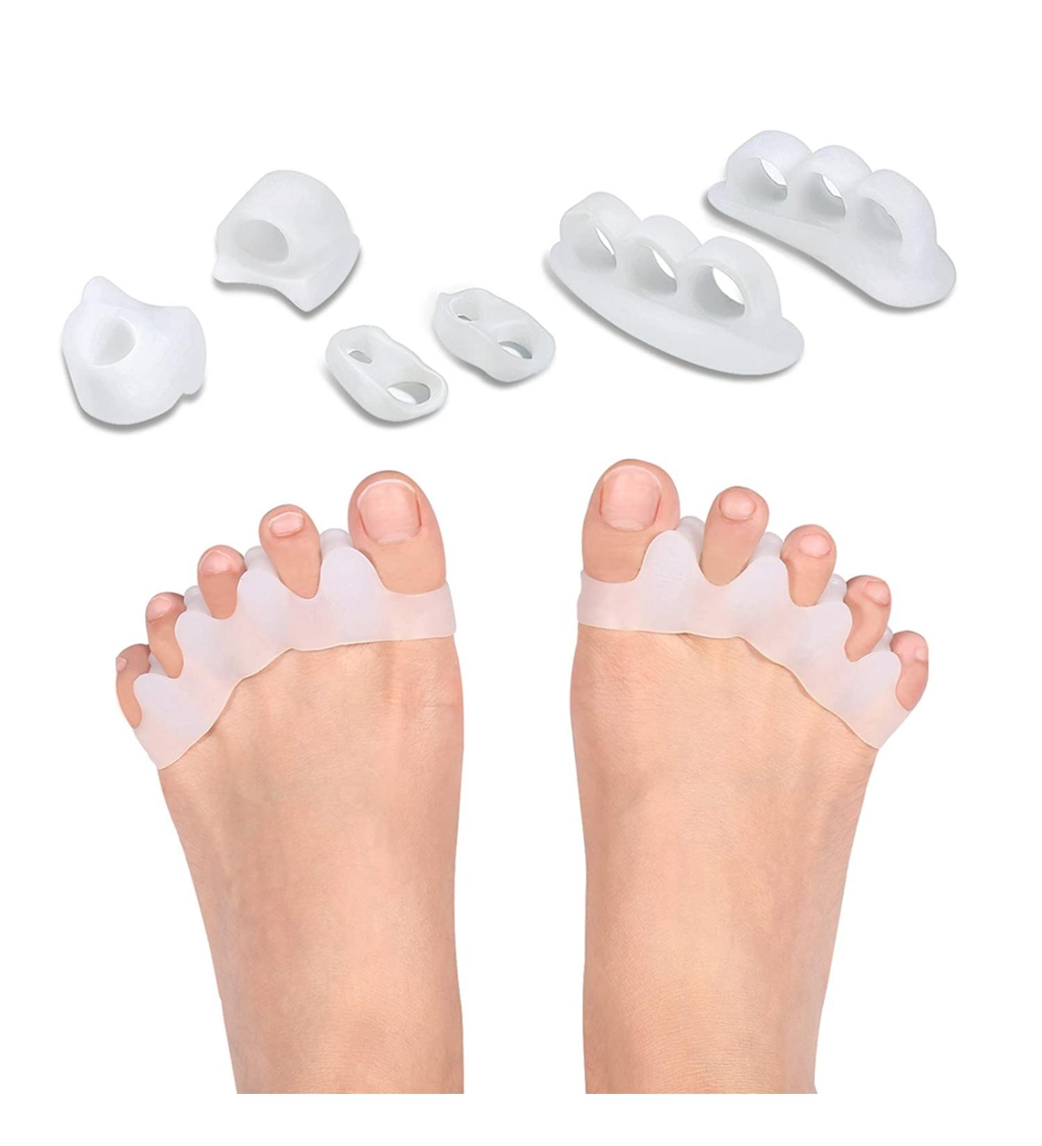 Toe Smooth Spacers - Relief for Hammer Toe Hallux Valgus Crooked Toes & Overlapping Toes - International Shipping Available - Buy Online on GoSupps.com