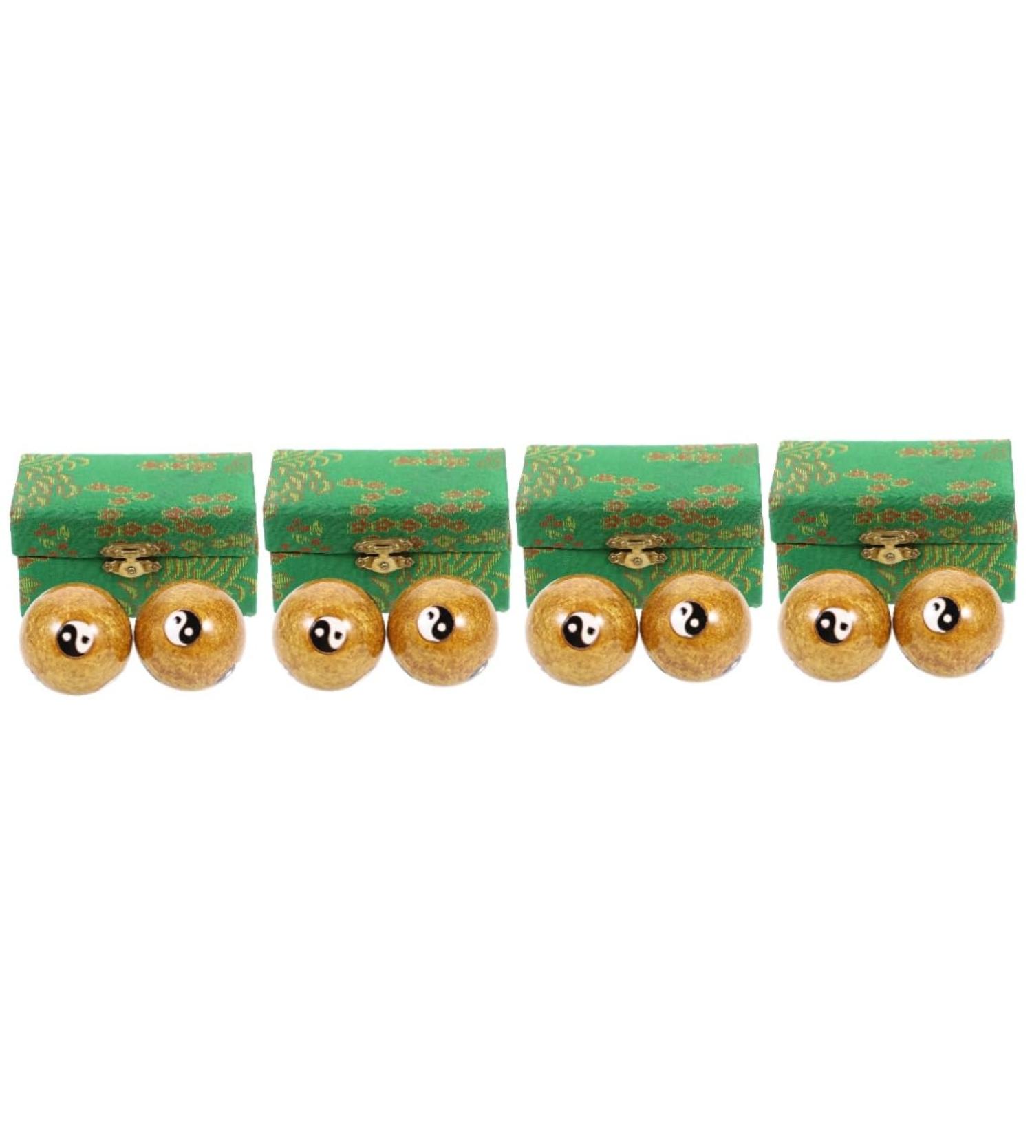 Clispeed 8 STK Massage Globe Handballs - Metal Stress Balls for Health & Gymnastics Exercises - Ideal for Adults - Enhance Grip & Relaxation - International Shipping - Buy Online on GoSupps.com