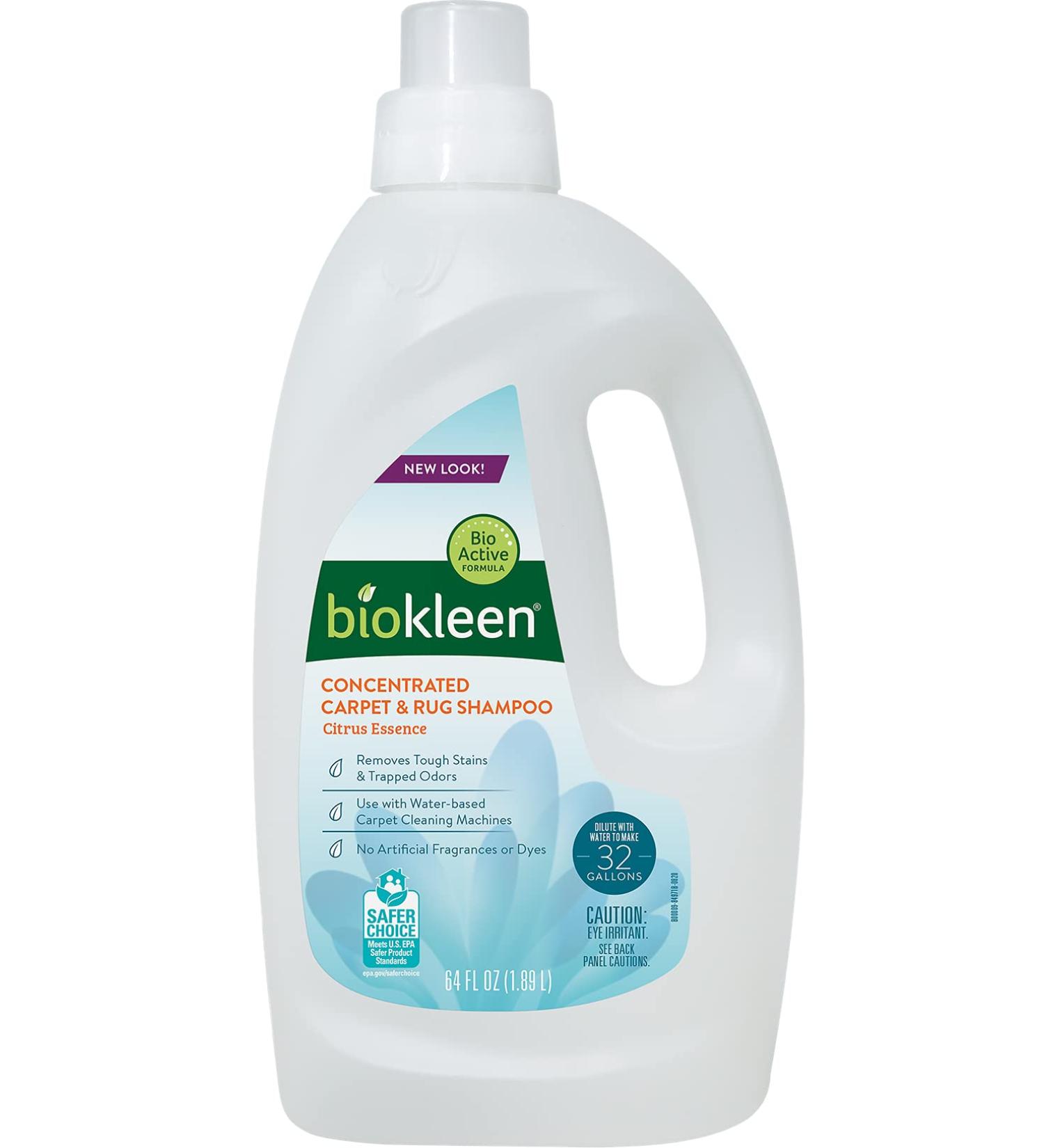Biokleen Natural Carpet Cleaner - Safe, Citrus Essence, 64oz | Machine & Rug Shampoo - Buy Online on GoSupps.com