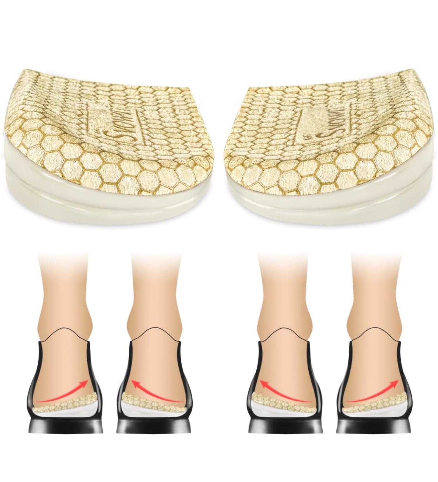 3 Layers Adjustable Insoles for Supination & Overpronation - Anti-Slip Heel Wedge for Foot Alignment & Knee Pain Relief (Beige Size S: W 4-7.5/M 6-7 - Buy Online on GoSupps.com