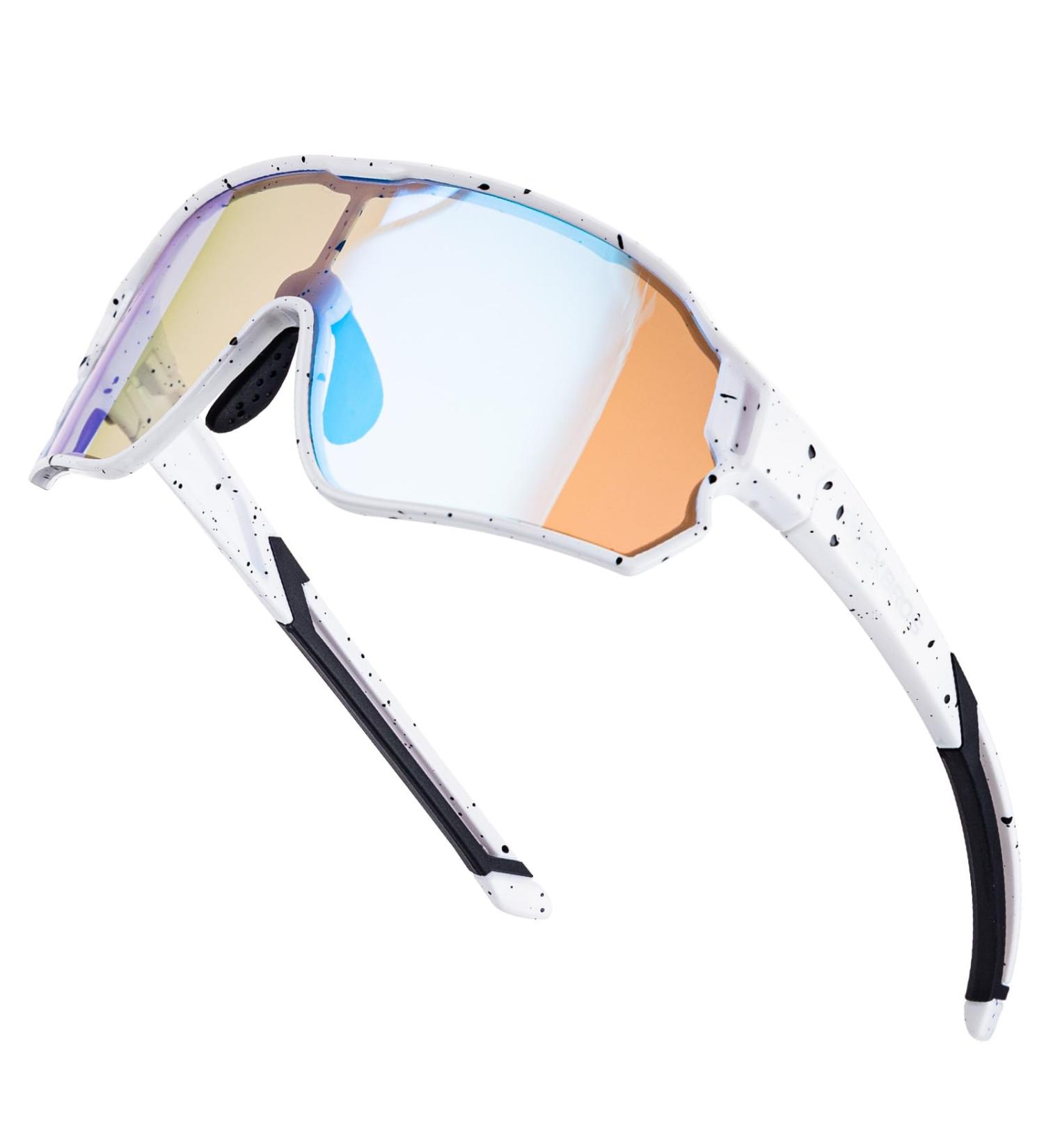 Rockbros Self-Tinting Bicycle Glasses for Kids - UV400 Protection Lightweight TR90 Frame 4 Colors - Buy Online on GoSupps.com