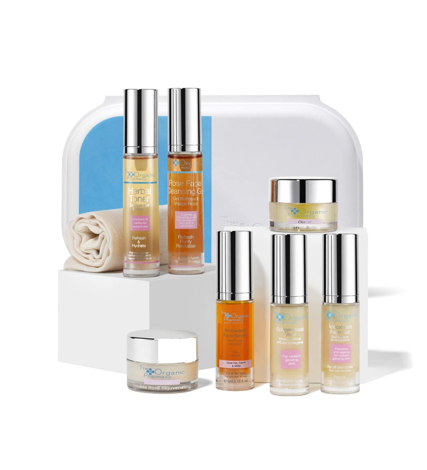 Organic Pharmacy Essential Skin Care Kit - 7 Pc Travel Size Collection | Shop Now for Glowing Skin Worldwide - Buy Online on GoSupps.com
