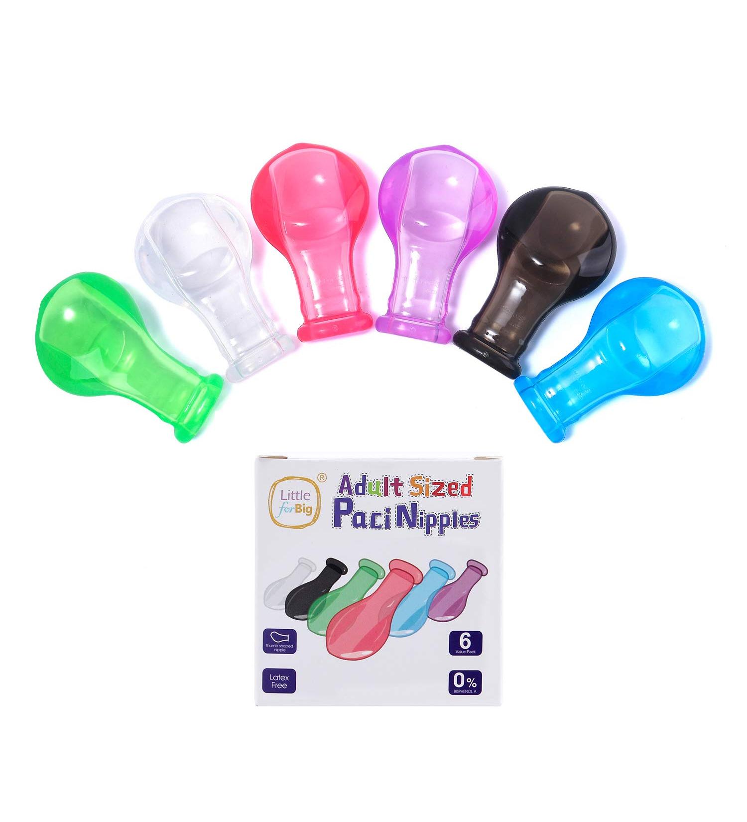 Shop LittleForBig Adult Size Candy Gloss Pacifier Nipples Value Pack | International Shipping Available - Buy Online on GoSupps.com