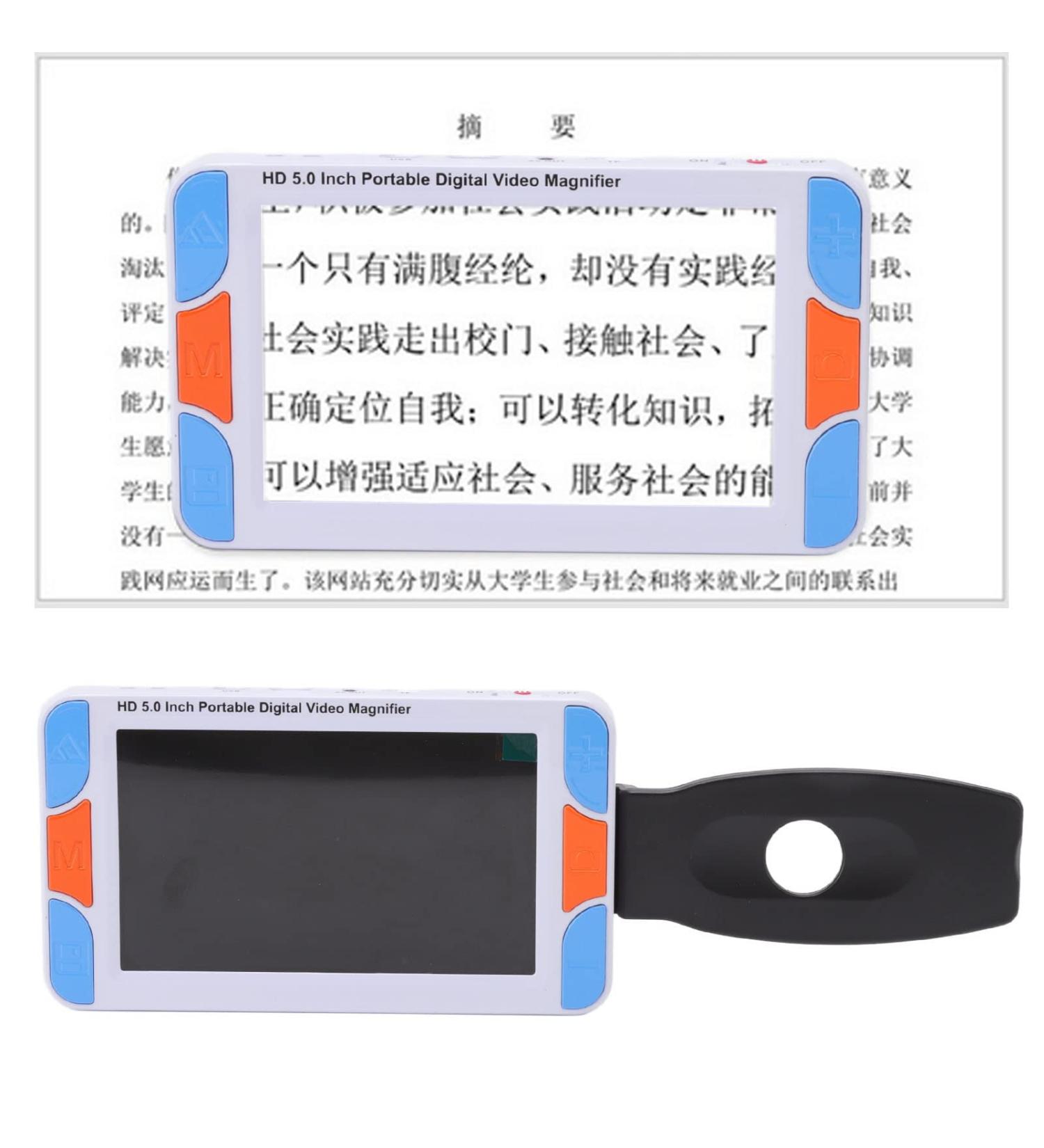 Video Digital Magnifier Portable Digital Magnifier 5in Color 800x480 LCD 3X to 48X Dual Camera Screen Lock Portable Electronic Magnifier Style 7 - Buy Online on GoSupps.com