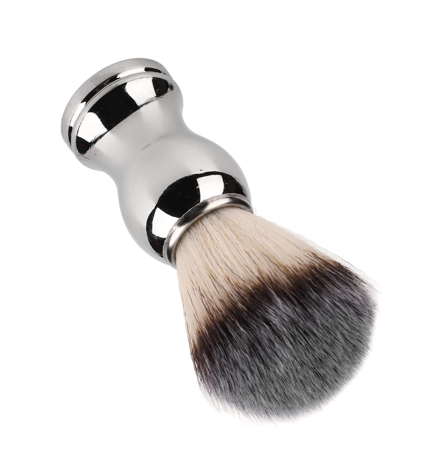 Handmade Razor Brush - Premium Shaving Brush with Silver Handle for Home Salons | International Shipping Available - Buy Online on GoSupps.com
