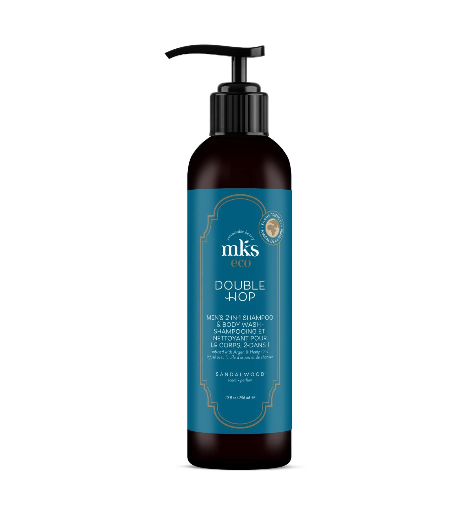 MKS Eco Men s 2-in-1 Shampoo & Body Wash - Sandalwood Scent - Vegan Cruelty Free Hemp Seed & Argan Oil - 10 fl oz - International Shipping - Buy Online on GoSupps.com