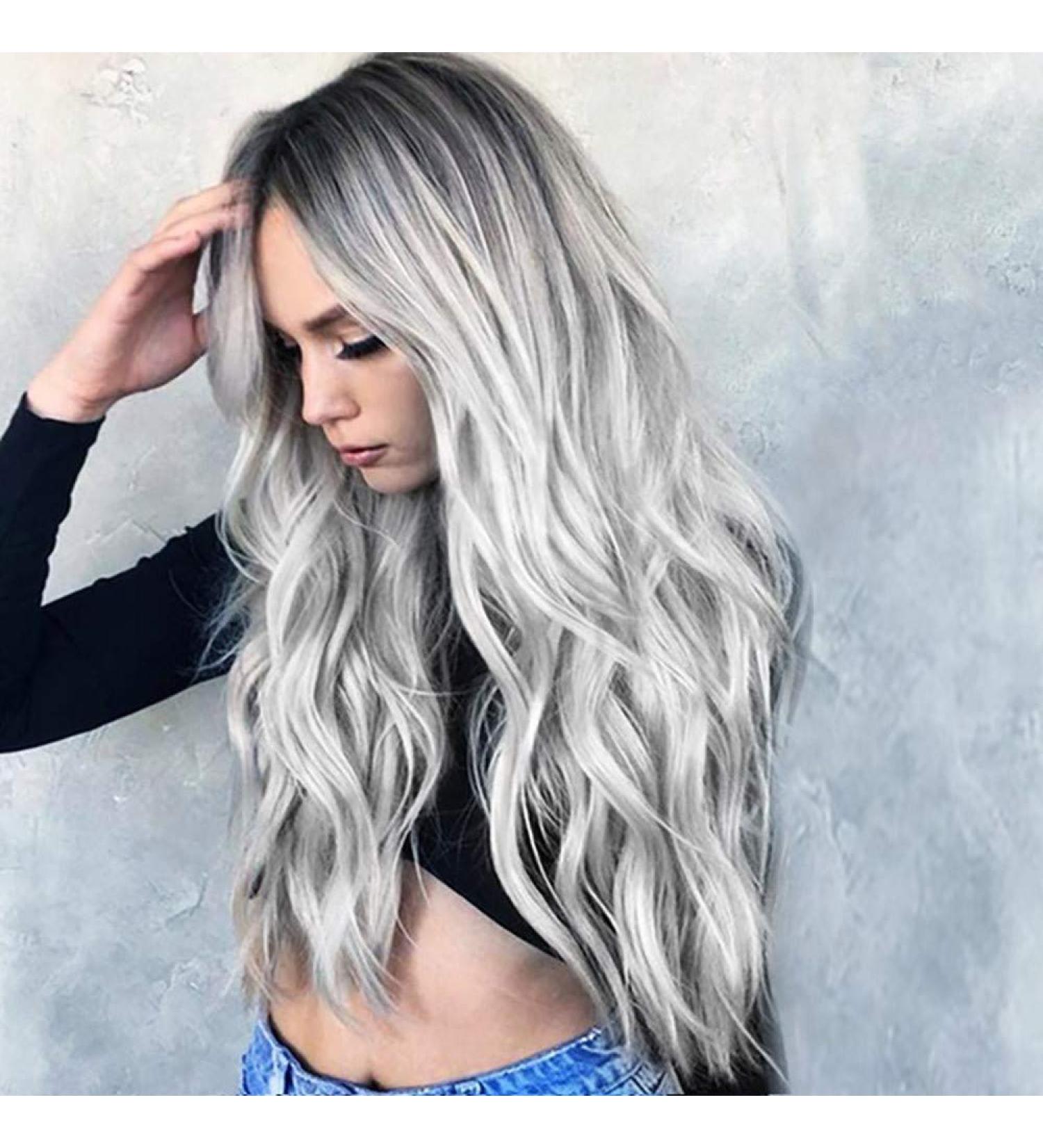 Buy Battnot 27.6-Inch Gradient Blonde Curly Synthetic Wig for Women - Fluffy & Natural Look - Buy Online on GoSupps.com