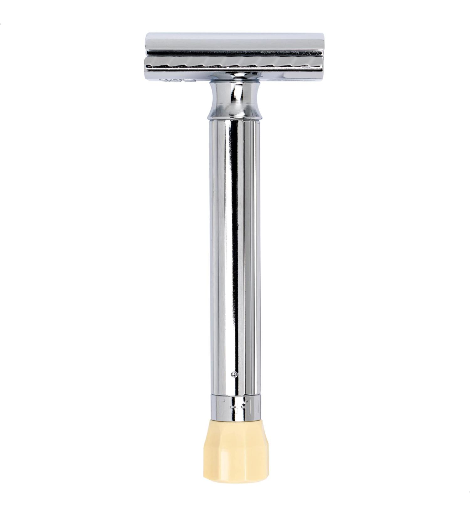 Mercury Adjustable Razor Plane 510C - Classic Chrome Two-Part Design for Wet Shaving Zinc Die Cast & Brass Handle Made in Germany - Buy Online on GoSupps.com