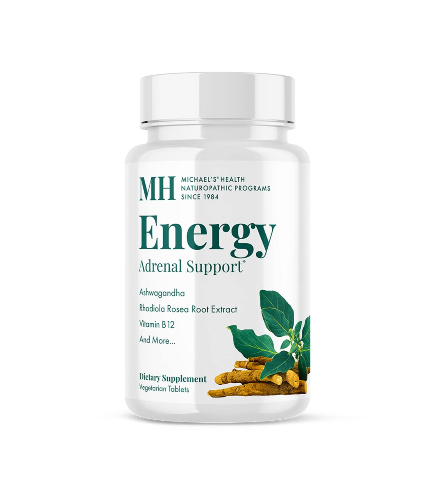 MICHAEL'S Health Naturopathic Programs Energy Adrenal Support - 60 Vegetarian Tablets - Nutrients for Adrenal Support - Kosher - 20 Servings - Buy Online on GoSupps.com