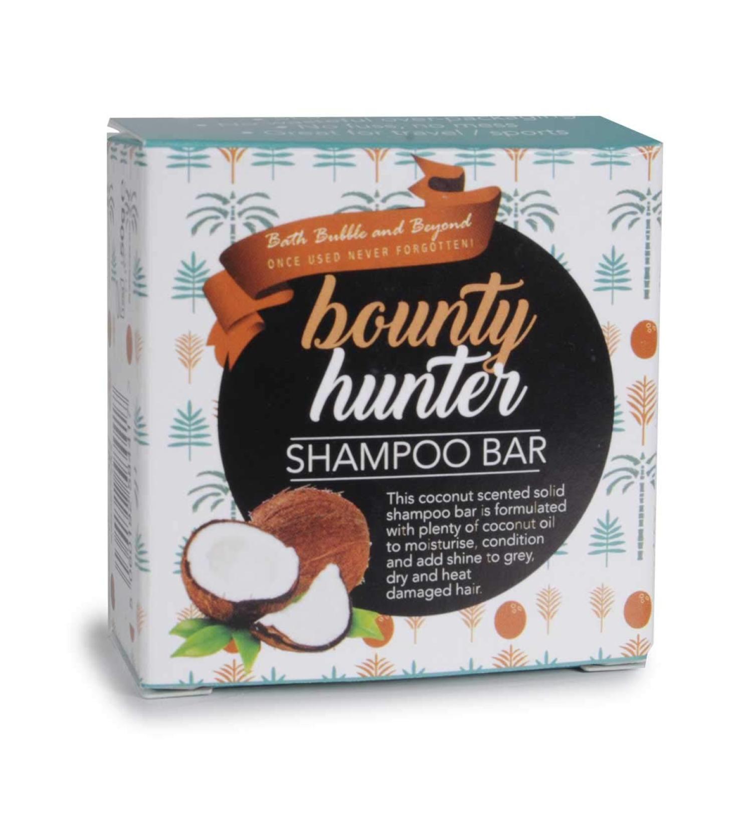 Bounty Hunter - White Coconut Grey Dry Damaged Hair Shampoo Bar Gift Boxed 50g Bounty Hunter (White)