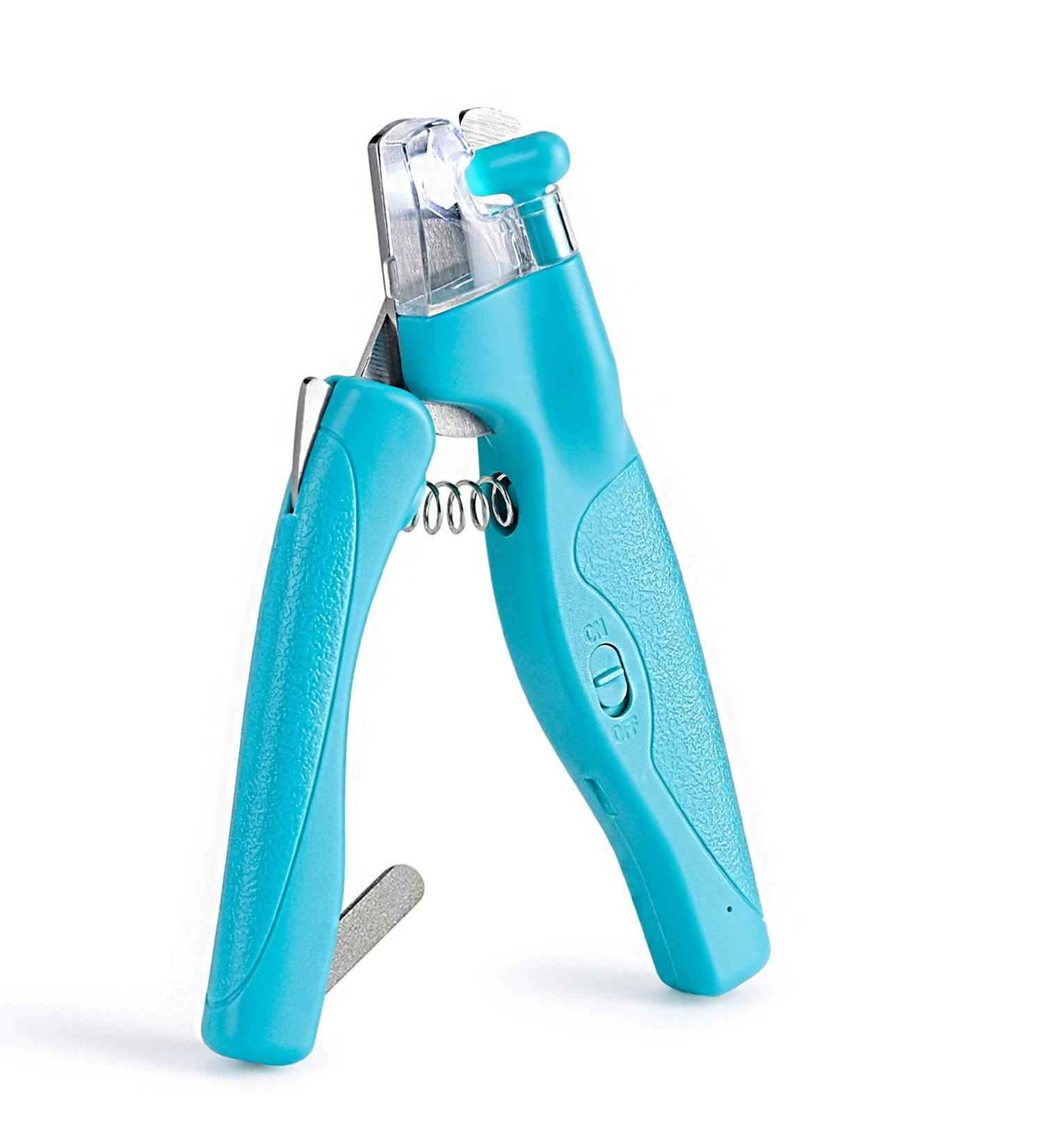 Professional Pet Nail Clipper with LED Light | Sharp Claw Cutter & Nail File for Small & Medium Dogs & Cats - Buy Online on GoSupps.com