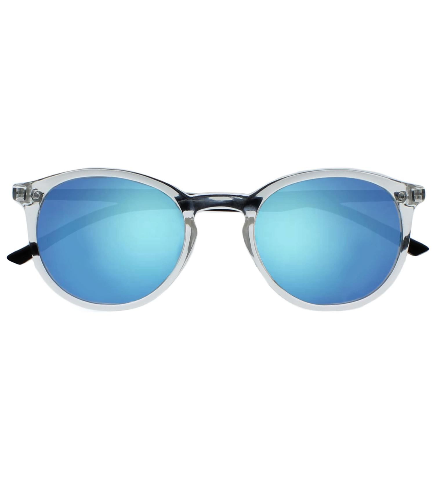 Buy OPULIZE Met Large Comfortable Reading Glasses | Clear Black Arms & Blue Mirrored Lens | UV400 Sun Readers for Men & Women +3.00 Diopters - Buy Online on GoSupps.com
