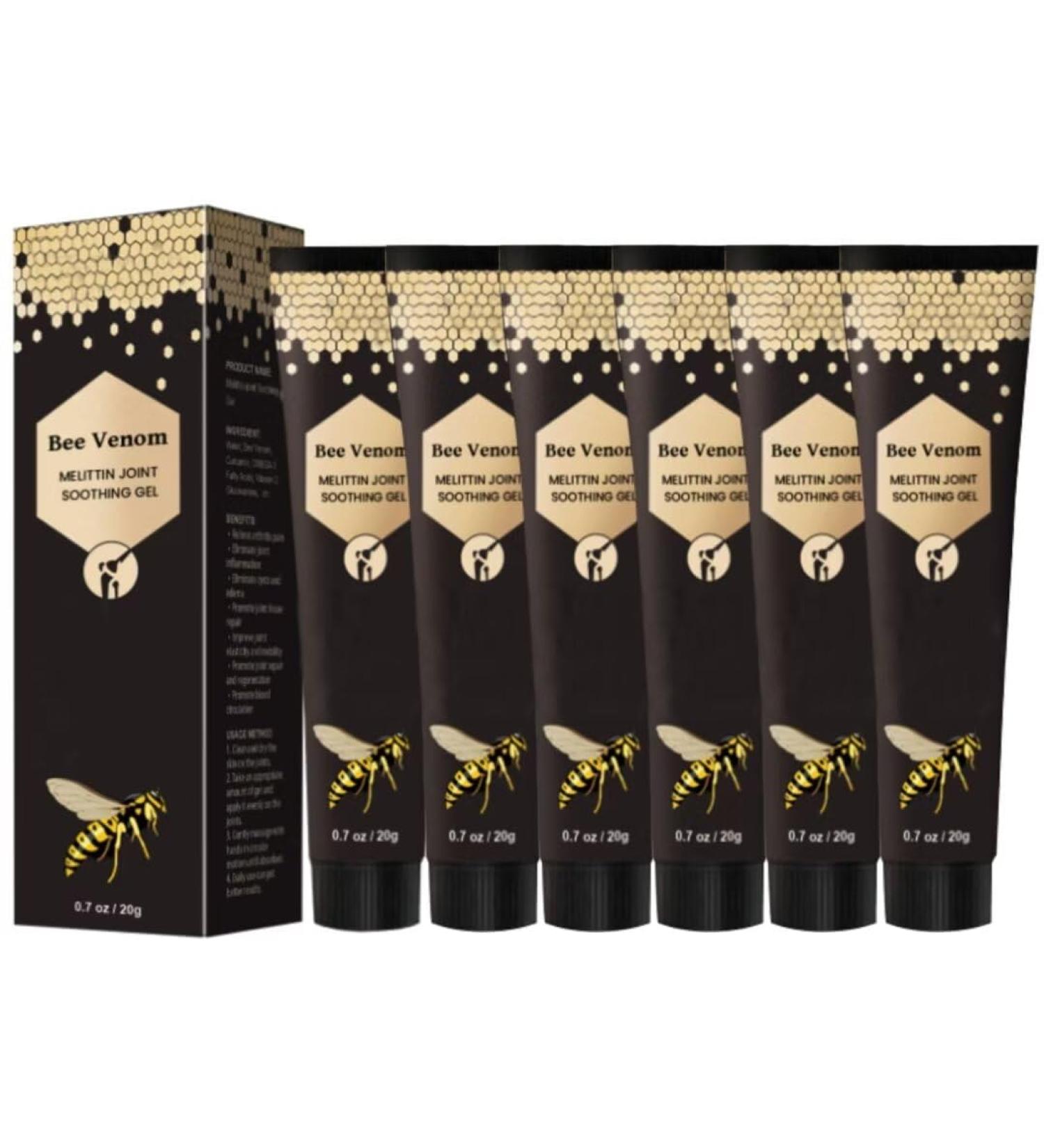 6 Packs Bee Venom Cream Bee Venom Bone Gel Joint Gel for Neck Waist Back of Hands Feet and Legs - Buy Online on GoSupps.com