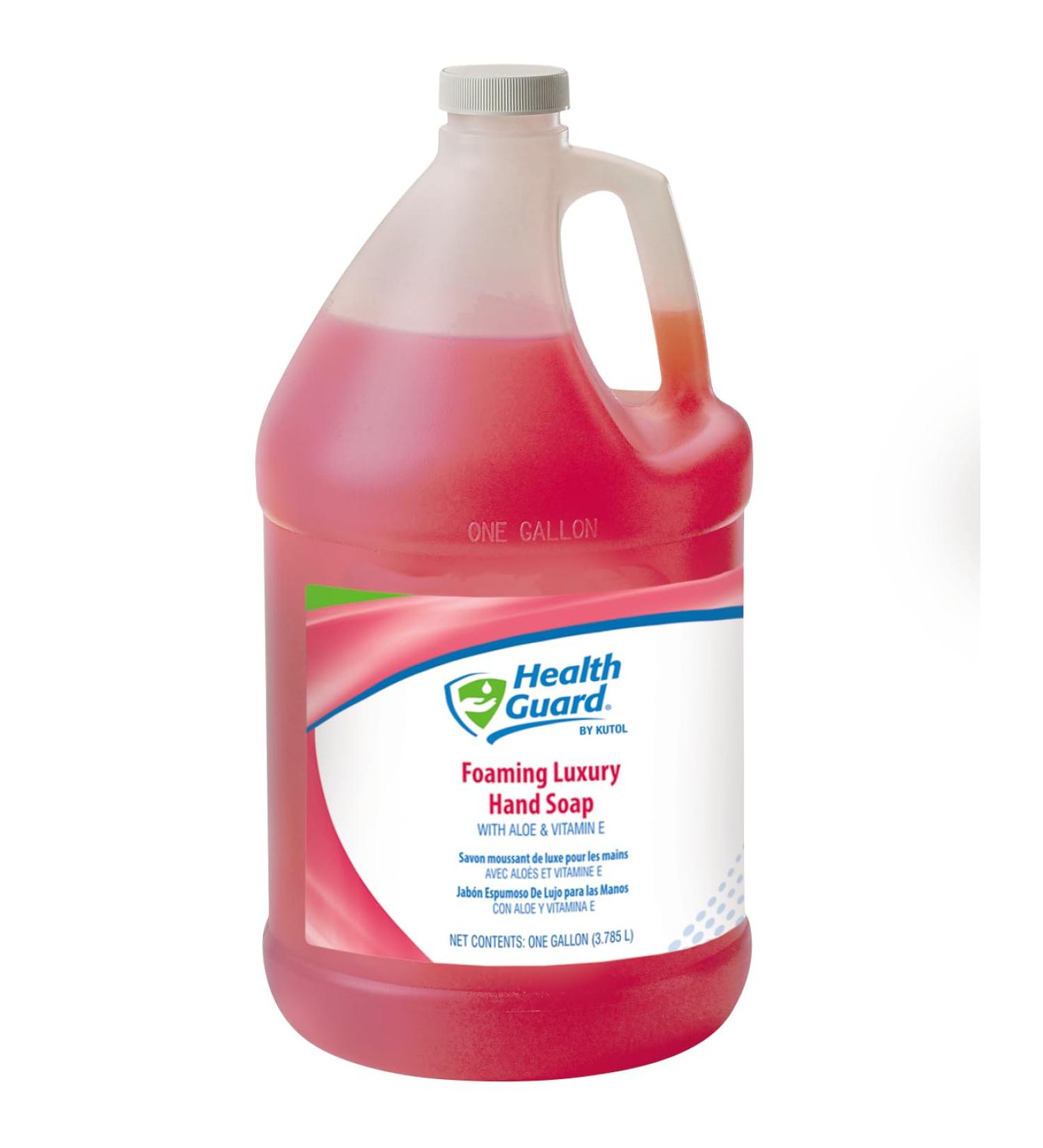 Kutol Health Guard Foaming Luxury Hand Soap - Pink Tropical Fragrance 1 Gallon (Pack of 2) | Premium Handwash for International Shipping - Buy Online on GoSupps.com