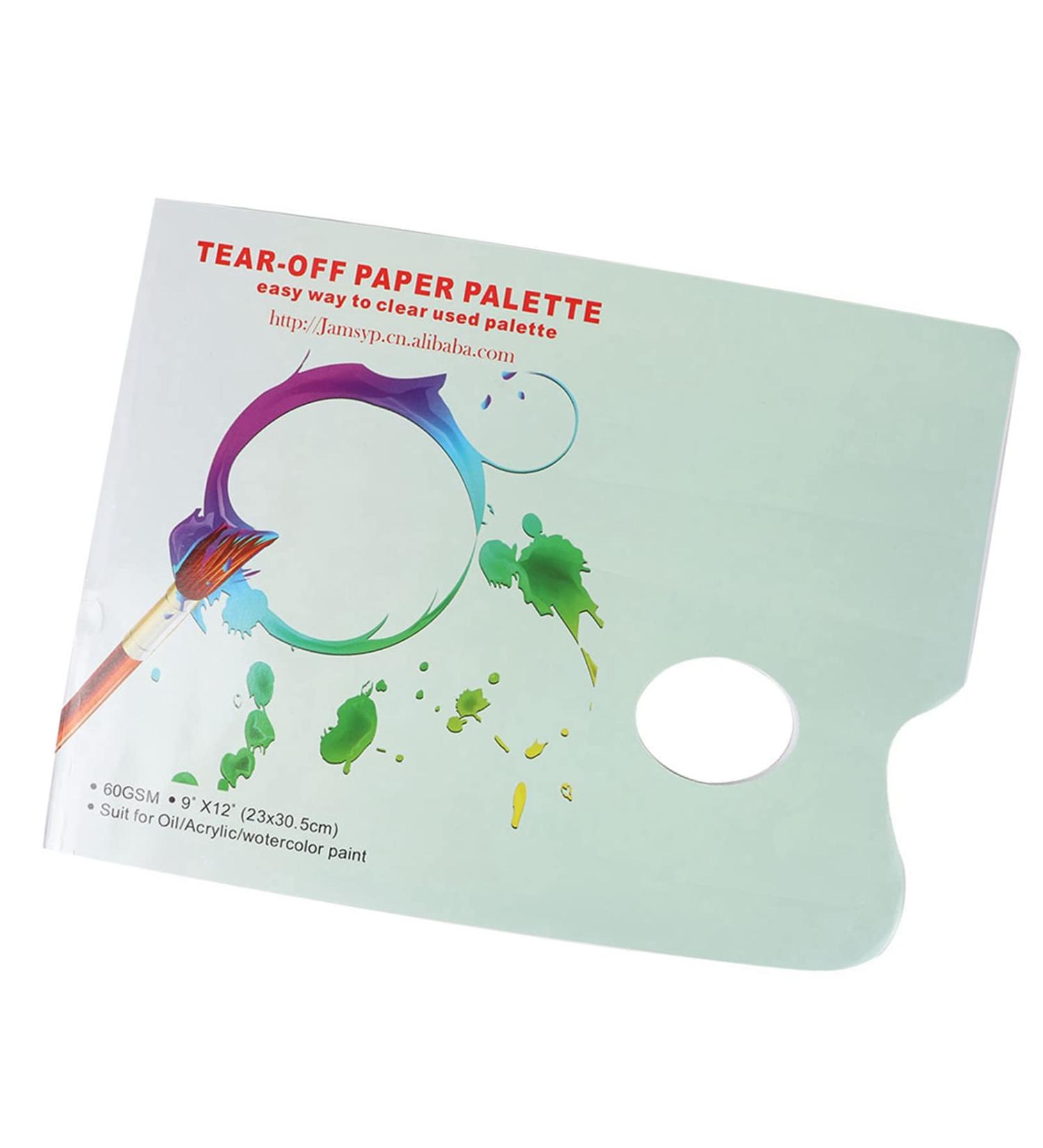 RiToEasysports Paper Palette 30 Leaves Pallet Paper for Watercolor Gouache Oil Painting Compact Size and Convenient Thumb Hole - Buy Online on GoSupps.com