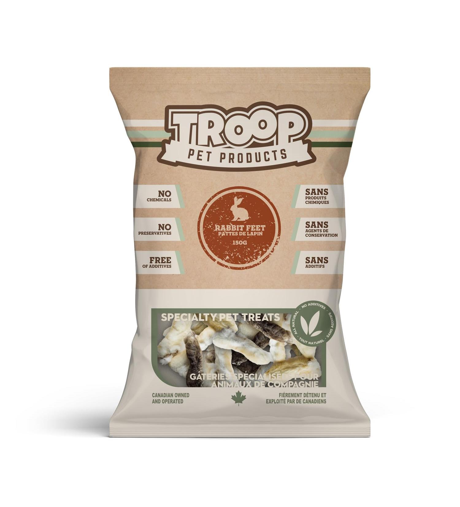 Loyalty Dog Treats Rabbit Feet Fully Natural Single Ingredient Canadian Dehydrated Dog Treat (150g) 30 g (Pack of 5) Dog Treats - Buy Online on GoSupps.com