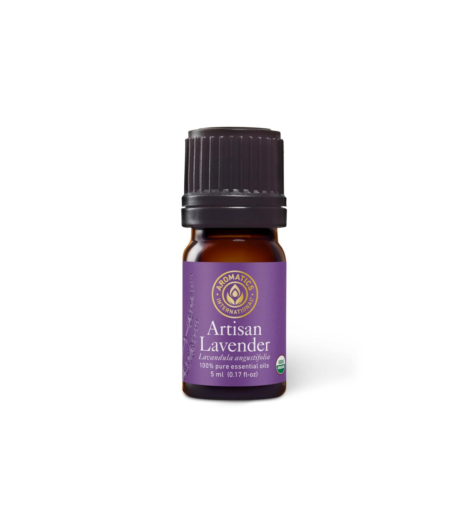 Aromatics International Premium Organic Artisan Lavender Essential Oil 5ml | 100% Pure Essential Oil for Diffusion & Aromatherapy - Buy Online on GoSupps.com