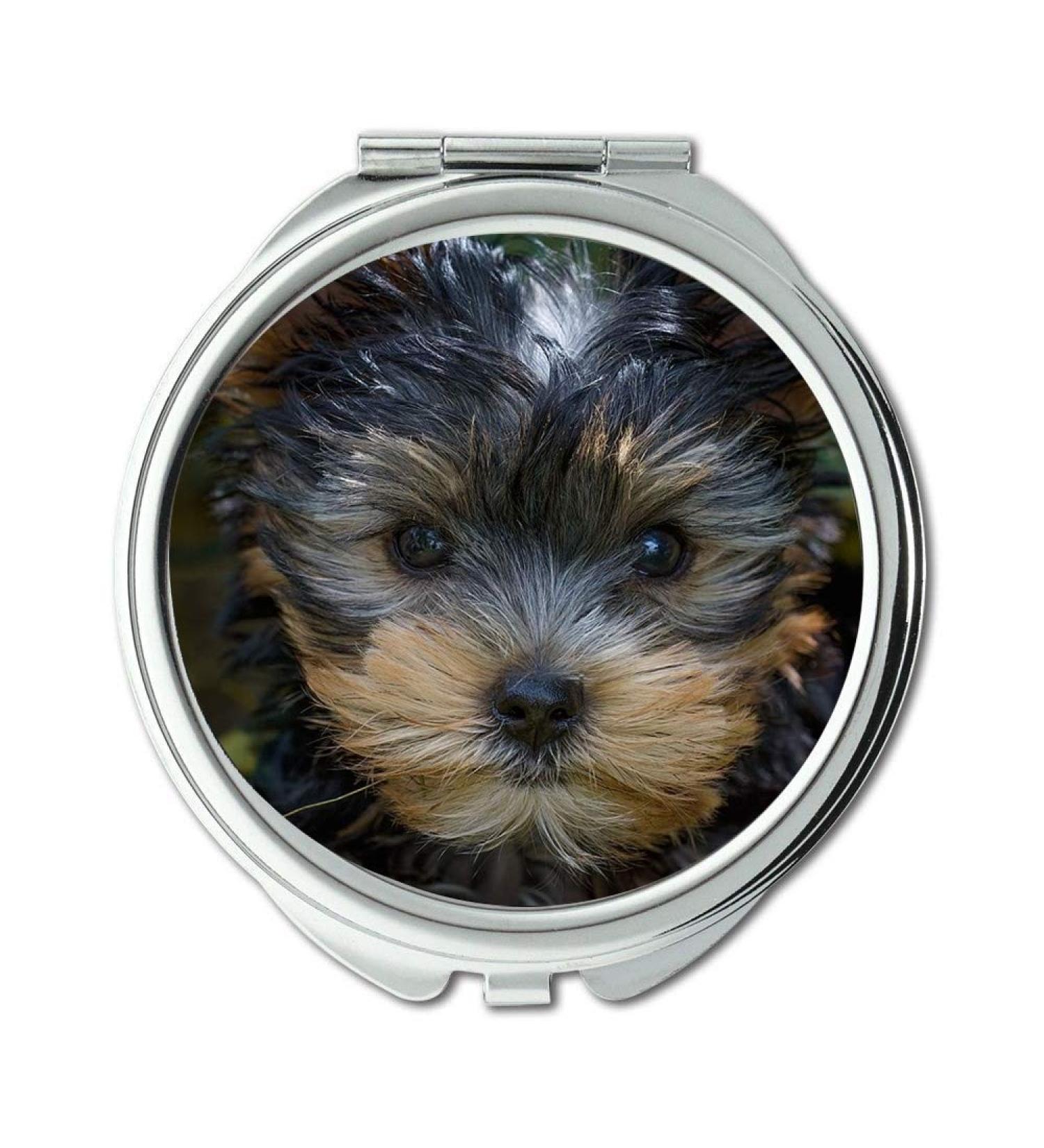 YENDOSTEEN Mirror makeup mirror Dog Puppy Yorkshire Terrier Yorkshire Terrier Puppy pocket mirror portable mirror - Buy Online on GoSupps.com