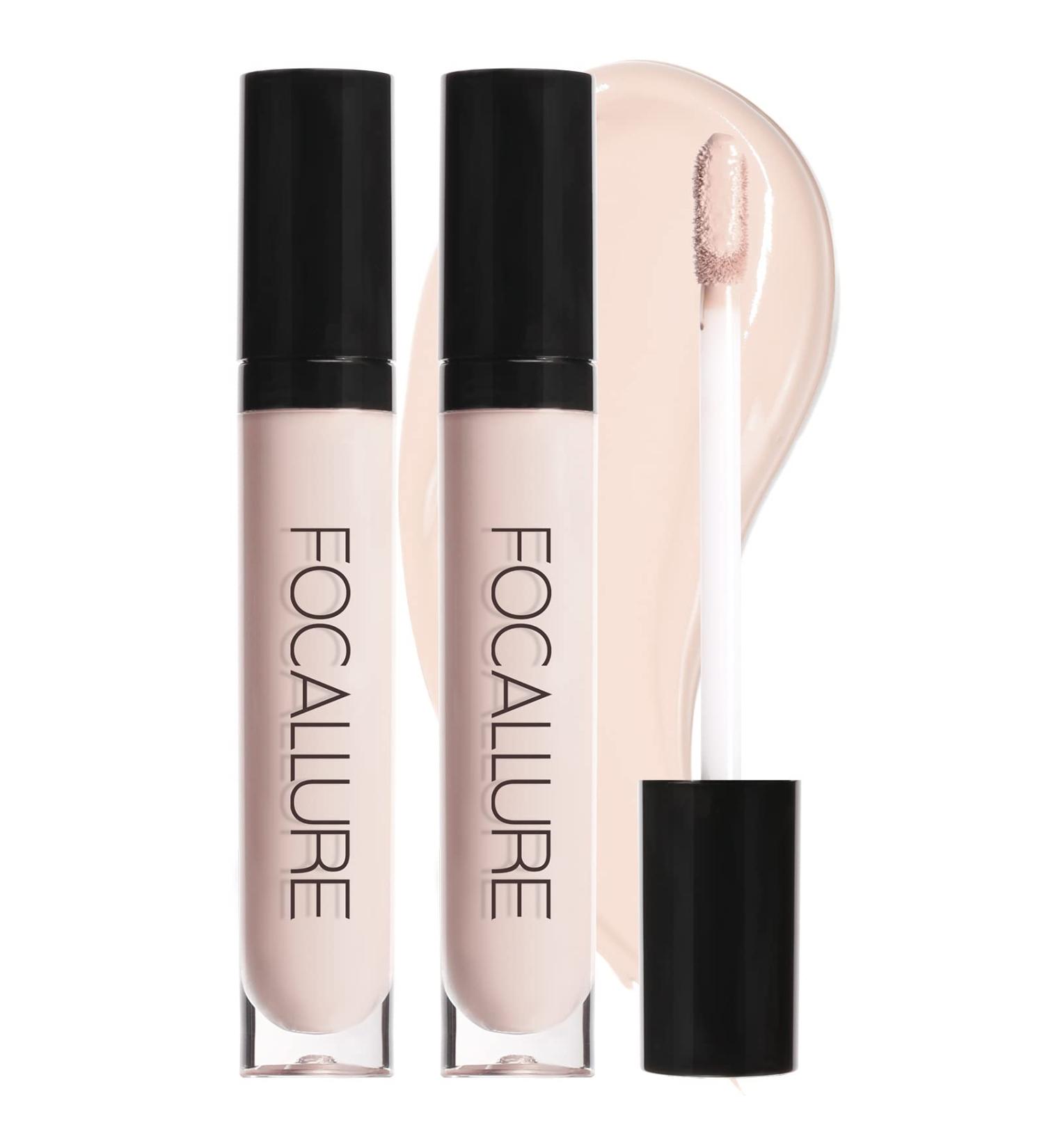 FOCALLURE 2PCS Matte Concealer - Full Coverage Waterproof Corrector for Dark Circles - Light Cream 0.42 Fl Oz - Buy Online on GoSupps.com
