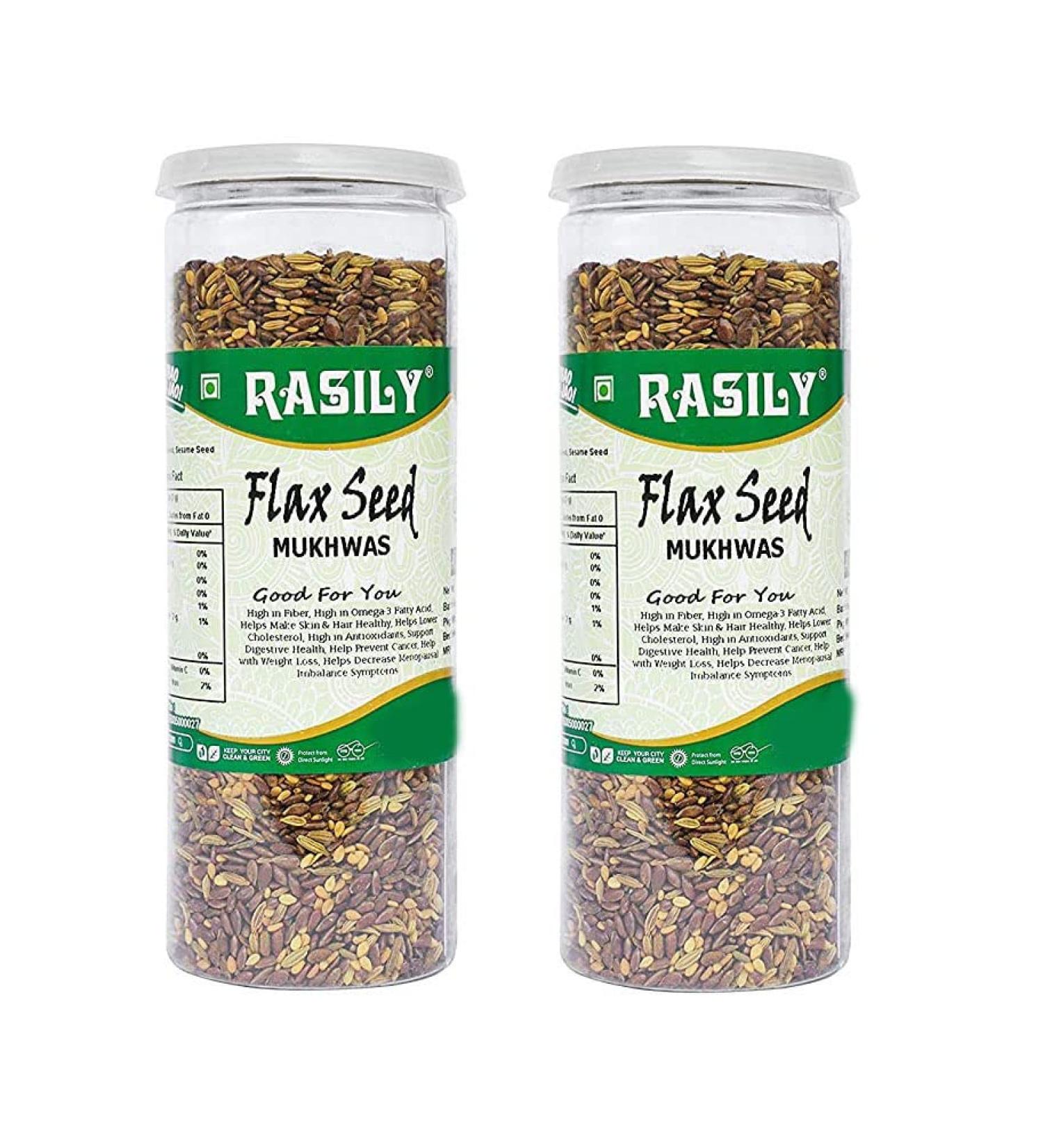 Rasily Flax Seed Mukhwas 160gm (Pack of 2)_Packing May Vary - Buy Online on GoSupps.com