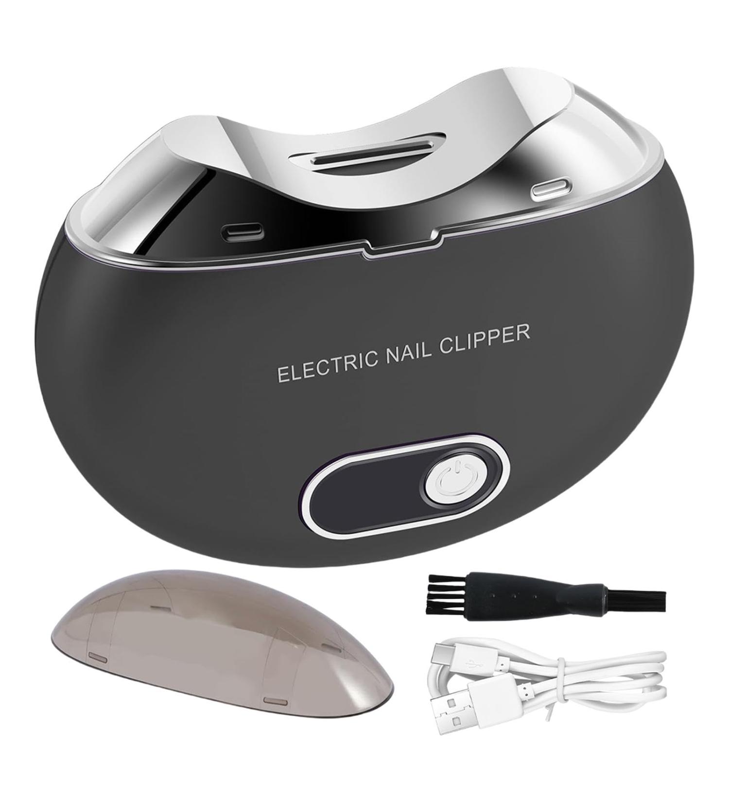 Electric Nail Trimmer - Automatic Electric Nail Clipper | Automatic Nail Clipper | Electric Toe Nail Clipper Electric Fingernail Trimmer with Light & 3 Speeds Clipper with LCD Digital Display Black - Buy Online on GoSupps.com