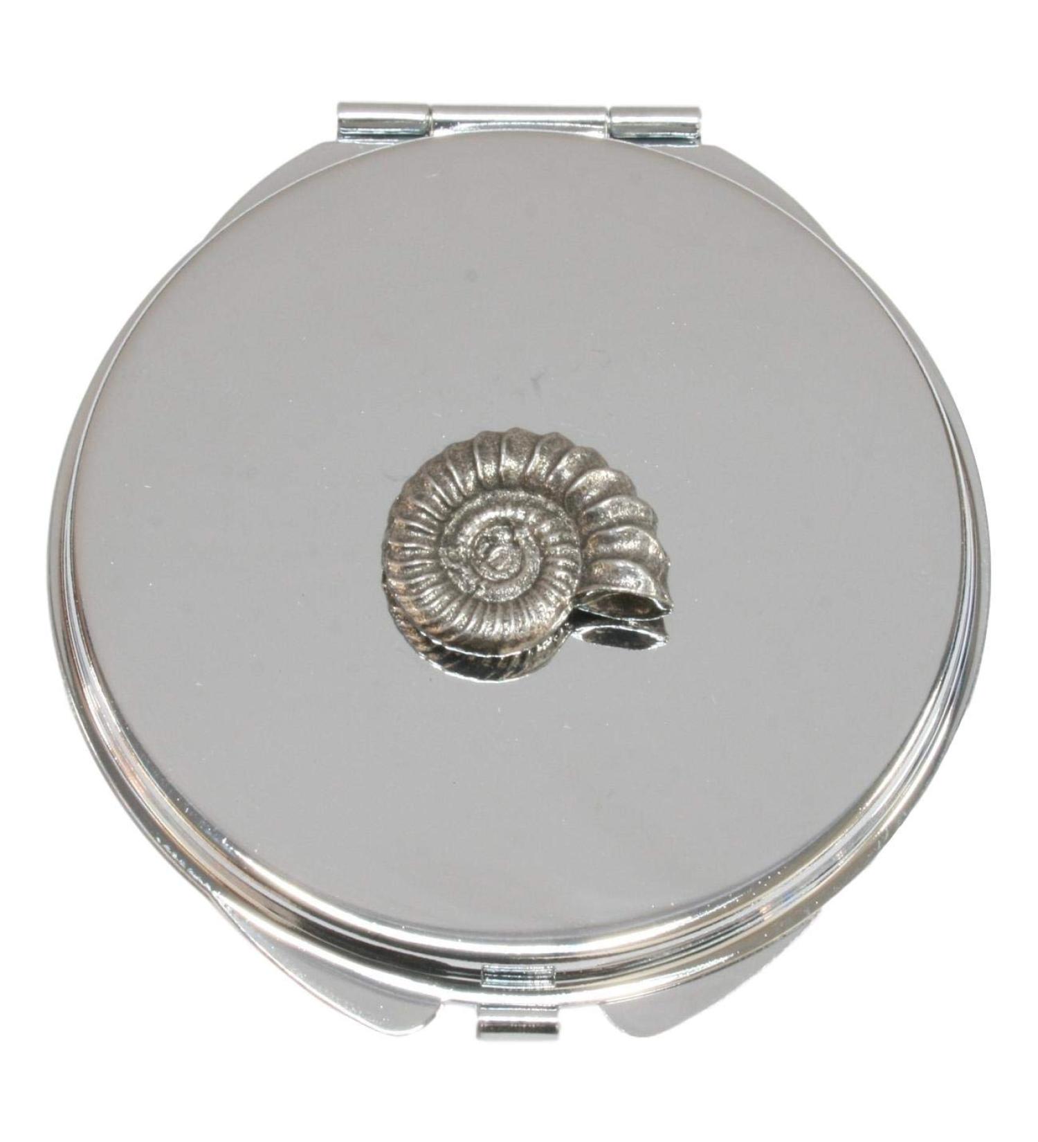 Ammonite Fossil Compact Mirror Handbag Gift With Free Engraving 428 - Buy Online on GoSupps.com