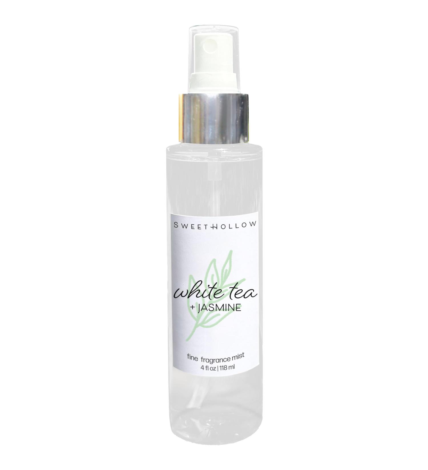 SweetHollow White Tea + Jasmine Fine Fragrance Mist Citrus Floral Scented Perfume Body Spray with Clean Ingredients Infused with Essential Oil - Buy Online on GoSupps.com