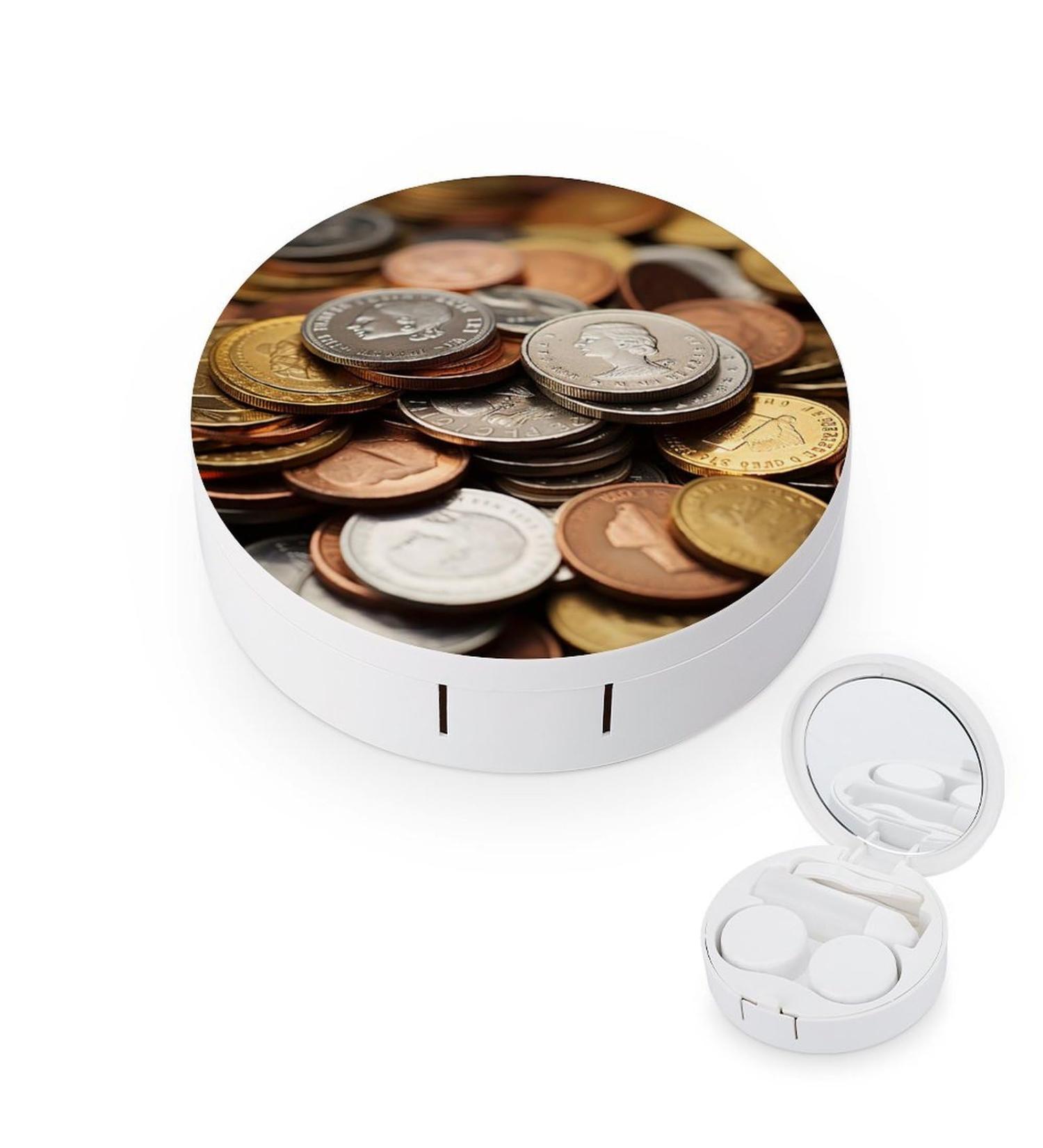 Portable Contact Lens Case & Storage Box - Travel-Friendly Currency Coin Holder - Buy Online on GoSupps.com