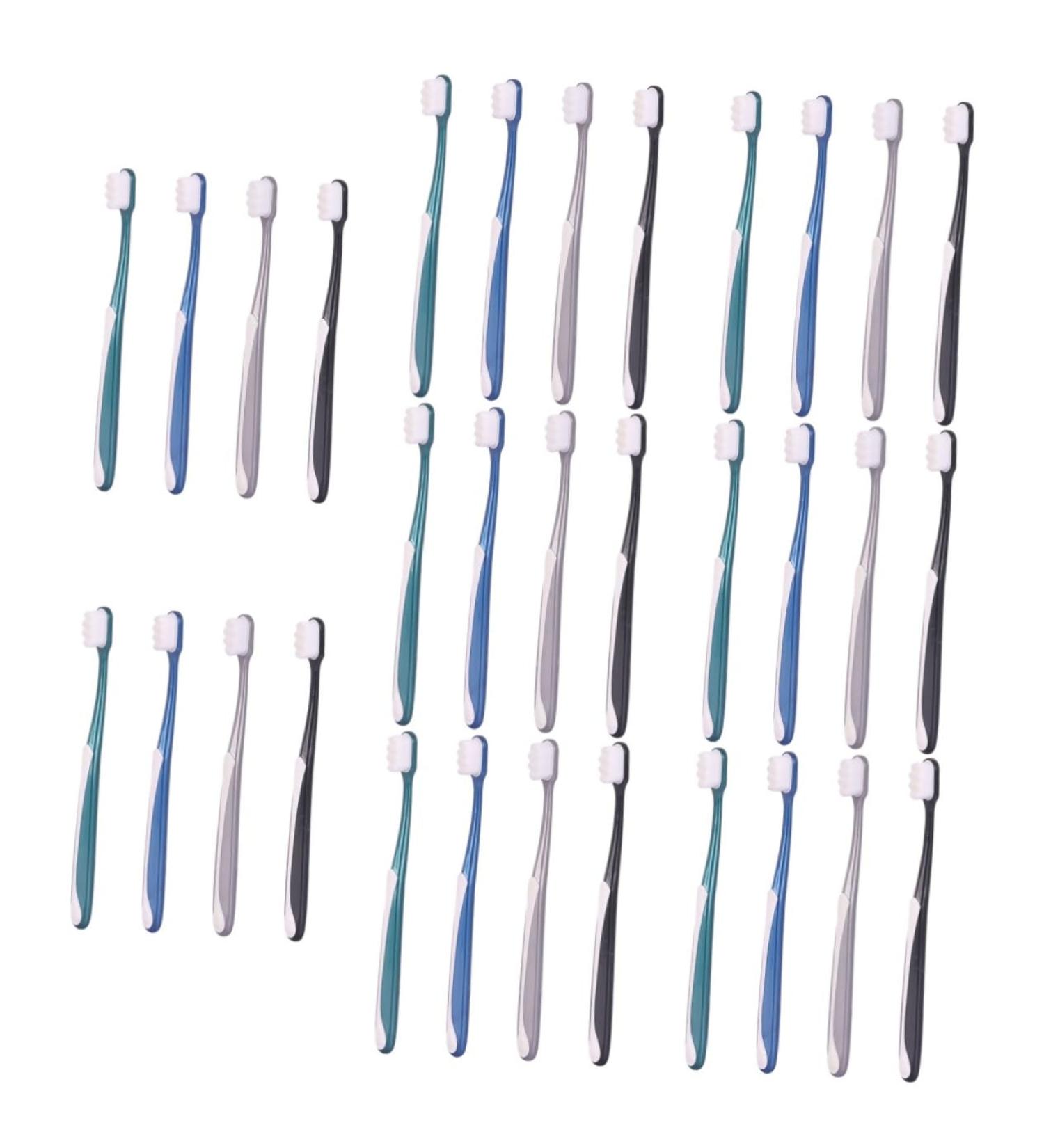 Ultechnovo 32 PCS Soft Toothbrush Set for Adults - Extra Soft Bristle Dental Care Ideal for Pregnant Women Multiple Colors Available - Buy Online on GoSupps.com