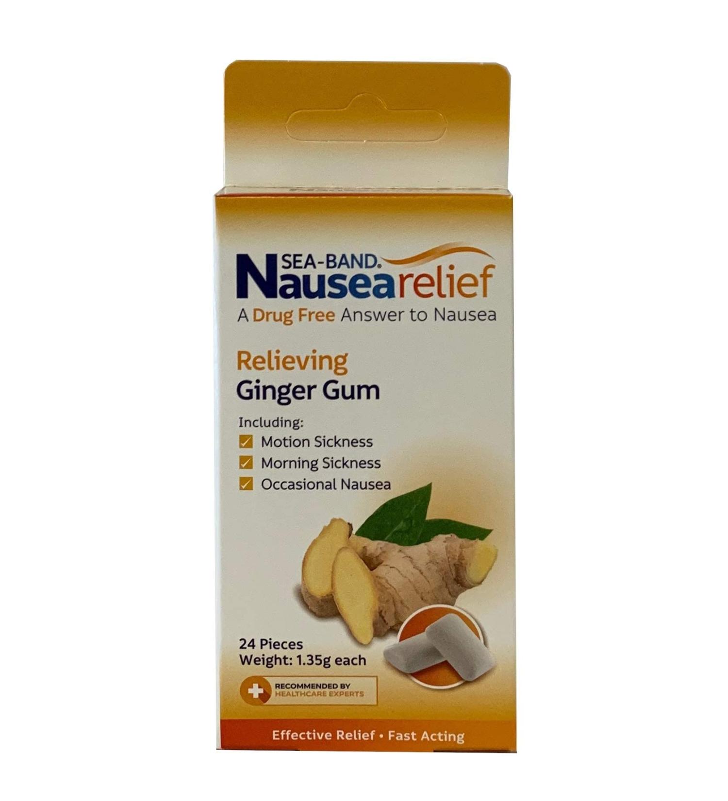 Anti-Nausea Ginger Gum 24 Count (Pack of 4)