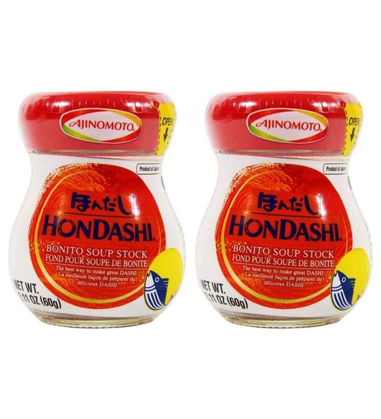 Japanese Hon Dashi Bonito Fish Soup Stock - 2.1 oz x 2 bottles 2.11 Ounce (Pack of 2)