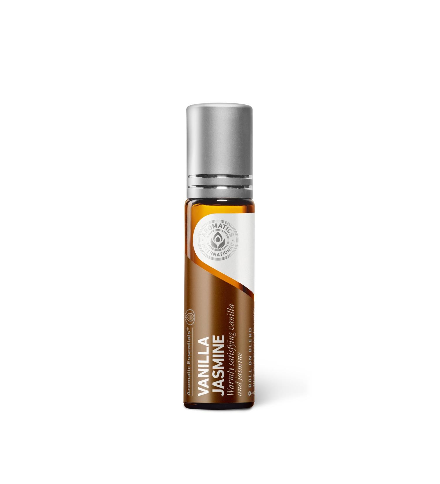 Aromatics International Vanilla Jasmine Essential Oil Blend Roll On 10ml | Floral Aromatherapy Roll On for Relaxation Vanilla Jasmine - Roll On - Buy Online on GoSupps.com