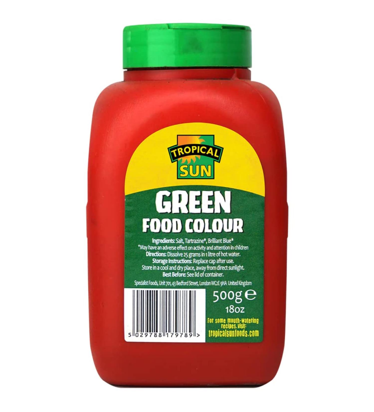 Tropical Sun Food Colour Green 20 x 500g