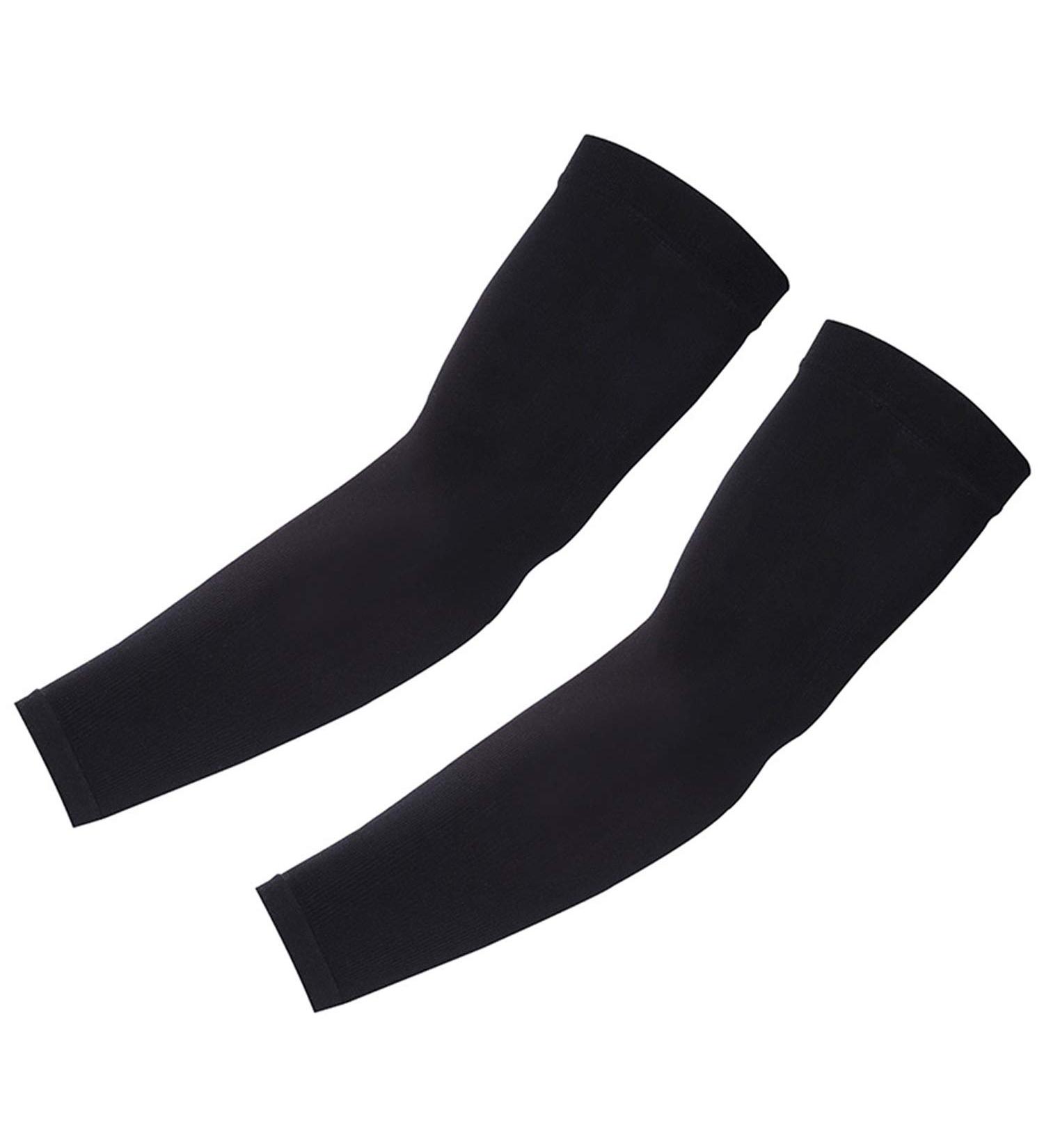 UPF 50 Cooling Compression Arm Sleeve for Men and Women - Black - Buy Online on GoSupps.com