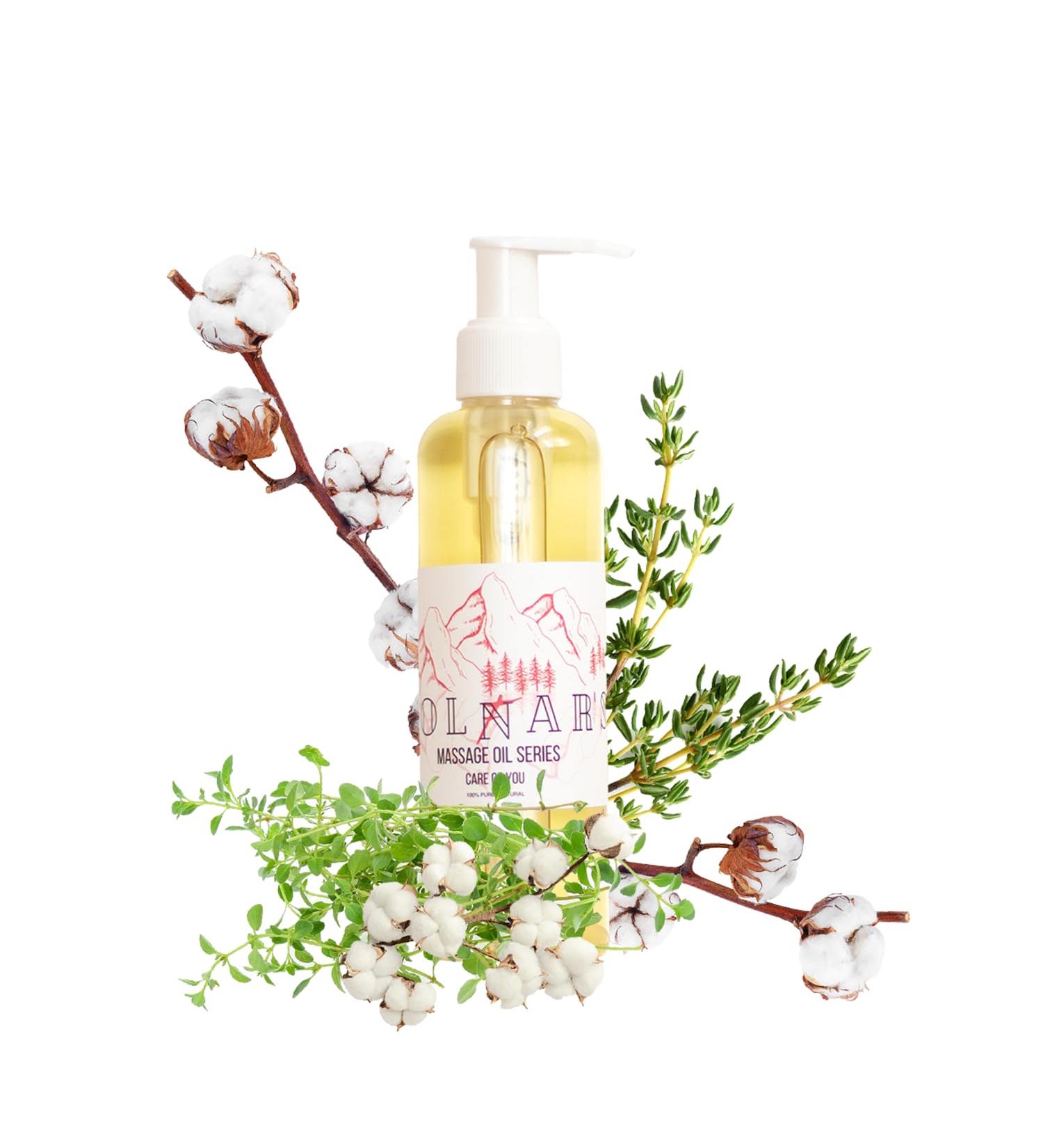MOLFAR S Carpathian Handmade ECO 100% Pure Massage Oil - Soybean & Cotton Seed Oil | Thyme & Jasmine Essential Oils | Perfect for All Skin Types | Ukrainian Artisan Craft - Buy Online on GoSupps.com