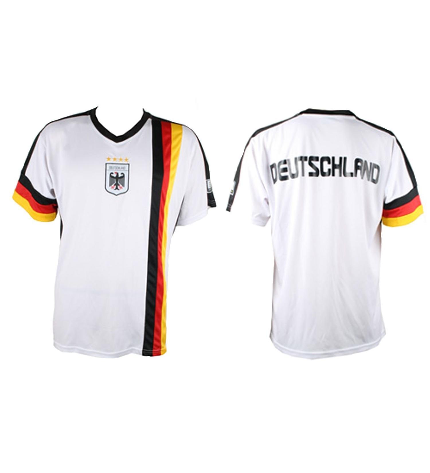 MC-Trend Germany Men's Jersey Germany National Team World Champion 4 Stars White Black Red Gold - Unisex