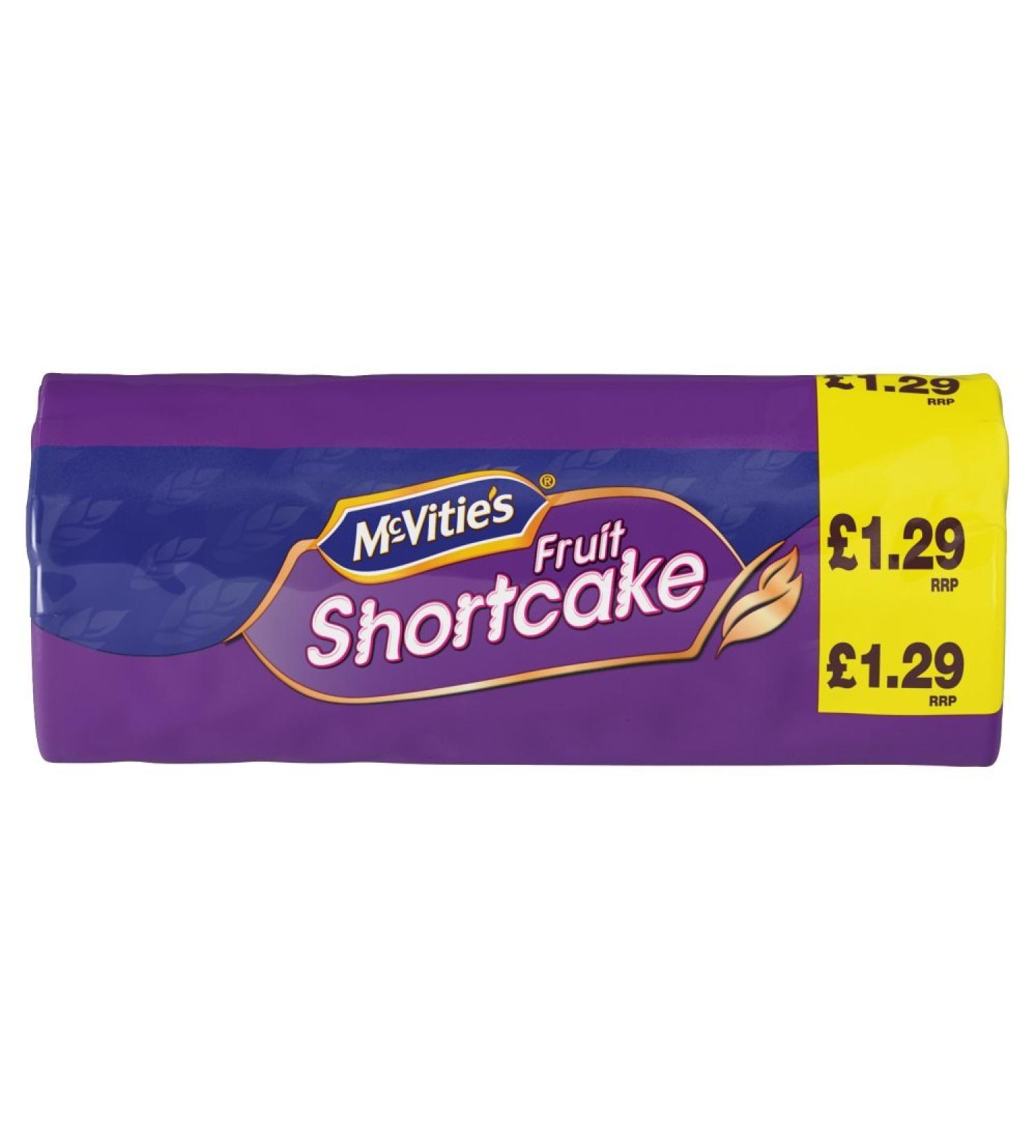 McVities Fruit Shortbread Biscuits 200g Pack of 12