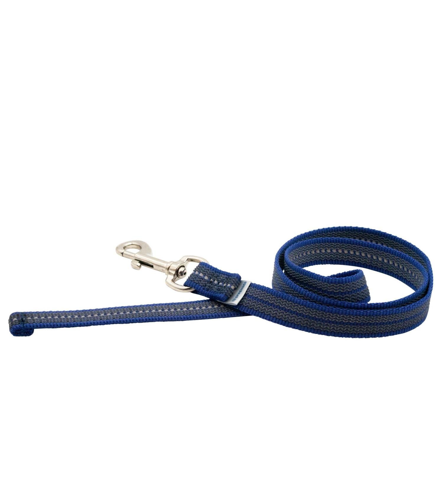 Rubberized leash without hand loop - blue 300 cm (3 m) 300 cm blue
