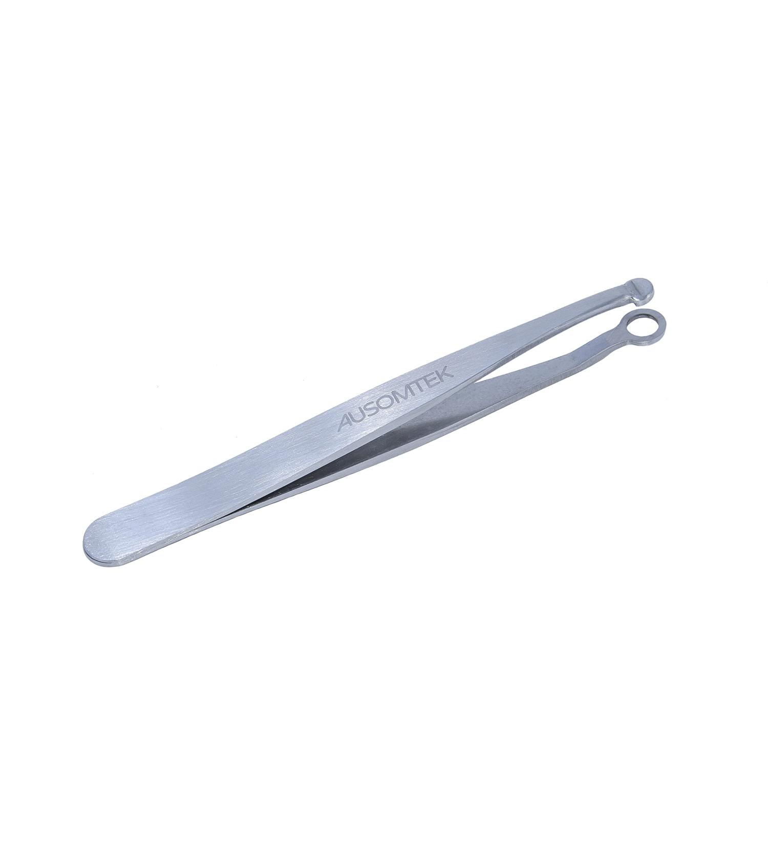 Nose Hair Trimmer & Ear Hair Tweezers - Stainless Steel Round-Headed Scissors for Safe Grooming - Buy Online on GoSupps.com