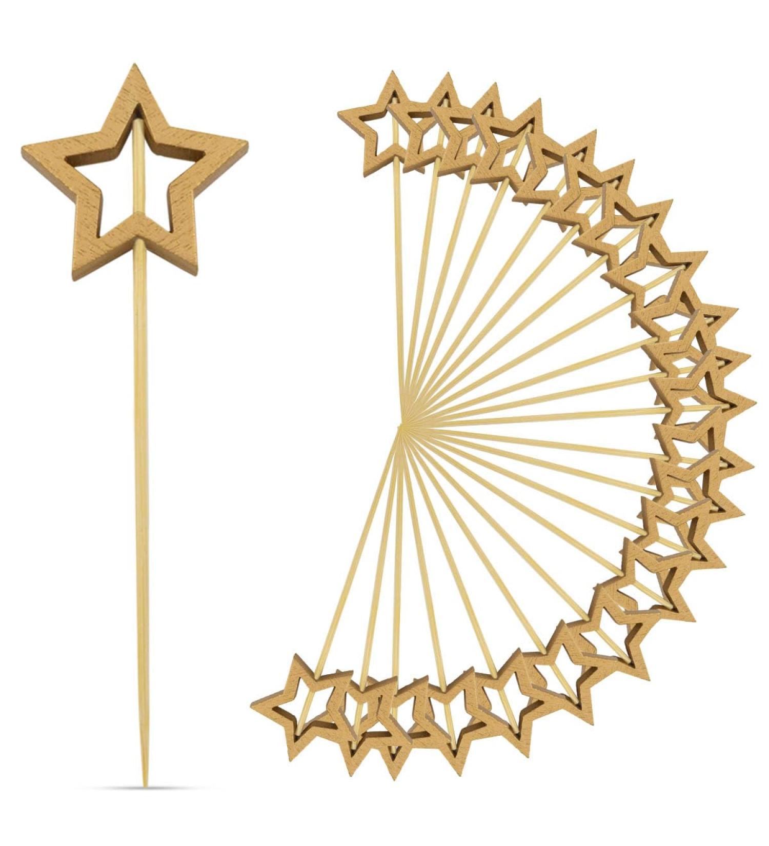 100 Pack Little Star Cupcake Toppers Glitter Star Cake Toppers Star Picks Birthday Party Decorations Gold Star Toothpicks for Wedding Baby Shower Engagement Valentine'S Day Bridal Shower Supplies - Buy Online on GoSupps.com