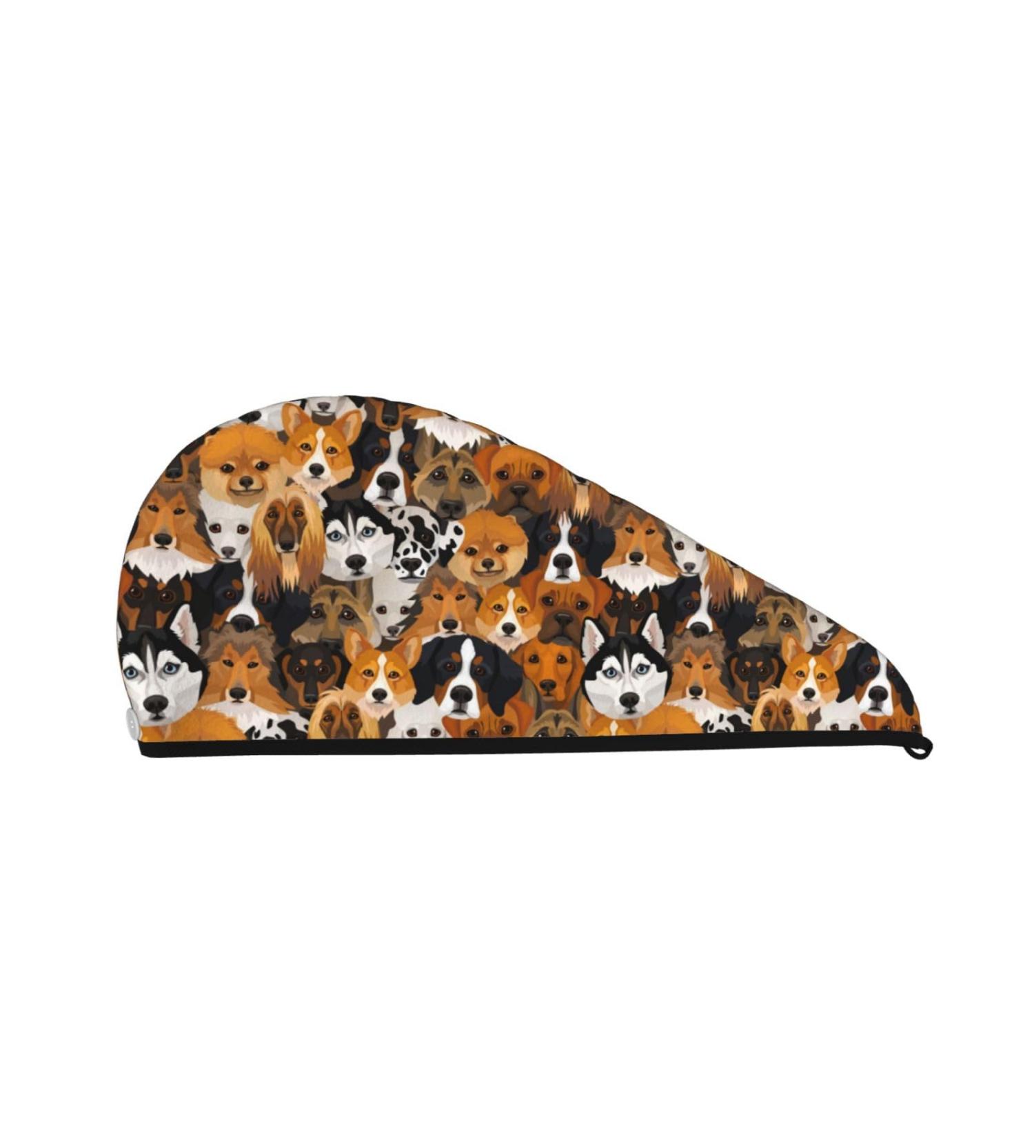 Super Absorbent Microfiber Hair Towel for Dogs & Women - Quick Dry Coral Velvet Cap for Long Curly & Thick Hair - Buy Online on GoSupps.com