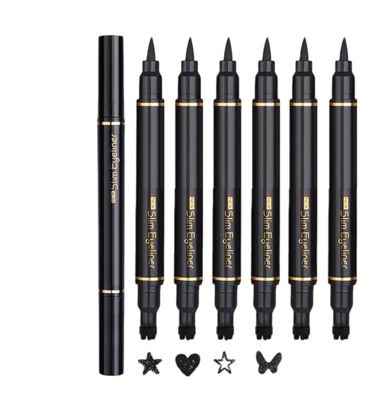 JPSDOWS Stamp Eyeliner Doubleheaded Eyeliner Stamp Set6 Pieces Waterproof and Smudge Resistant Beauty Cosmetics for Women for Travel Dating Wedding Stage Party Performance and Cosplay - Buy Online on GoSupps.com