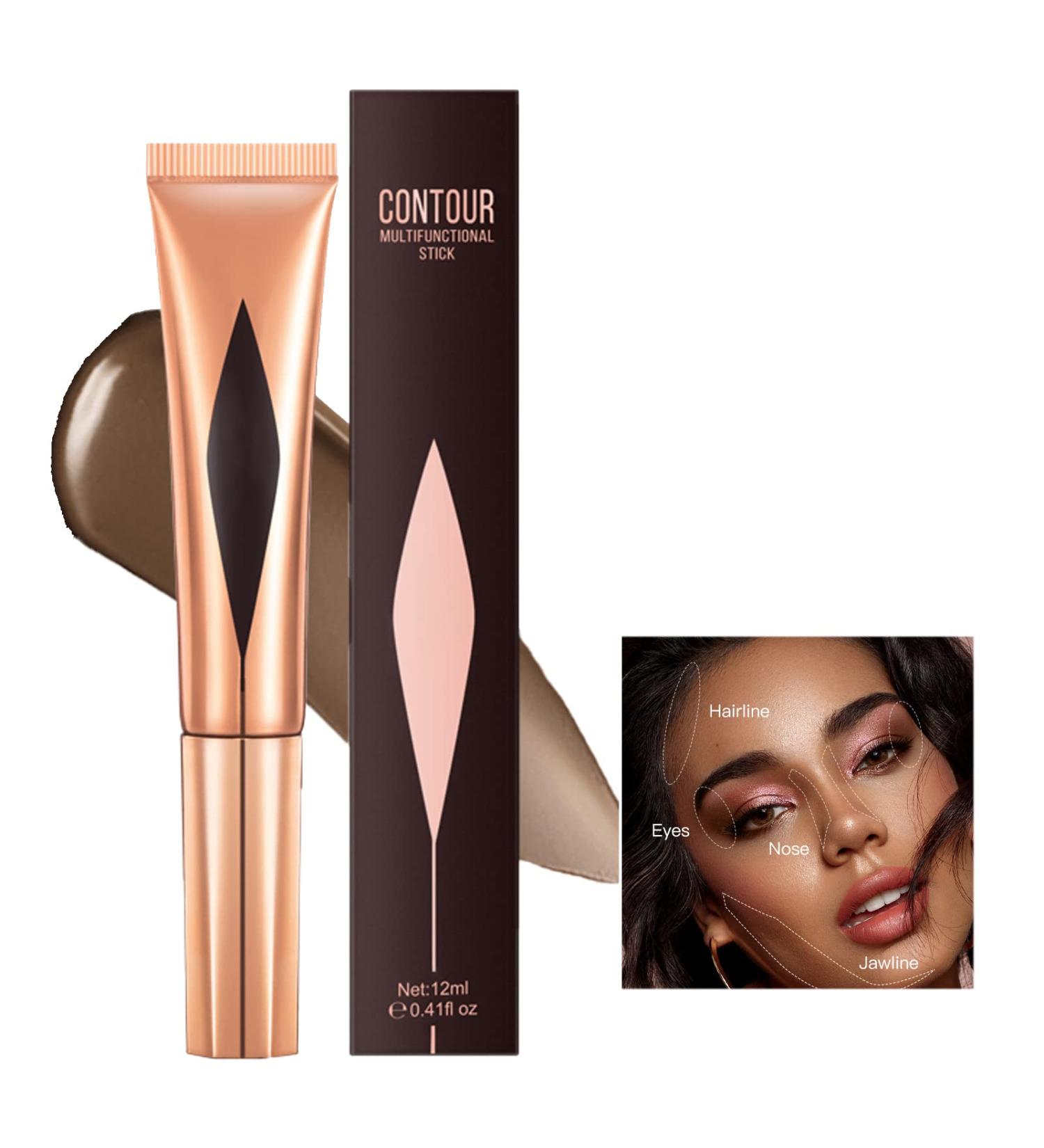Tongyend Liquid Contour Beauty Wand Blush Stick Cream Contour Stick and Highlighter with Cushion Applicator Long Lasting Face Blush Illuminator Makeup Stick Liquid Bronzer Super Silky(Contour 06) Contour 06 10 g (Pack of 1) - Buy Online on GoSupps.com