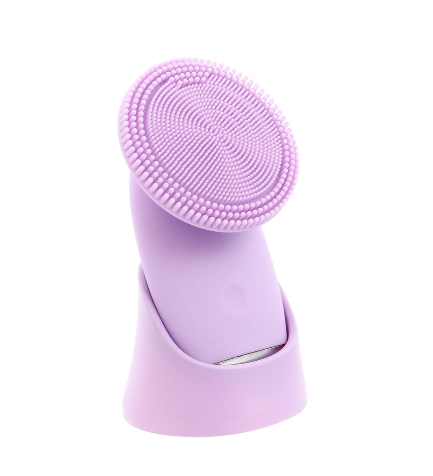 POPETPOP 1pc Facial Cleanser Facial Cleansing Brush Facial Cleaning Device Silicone Facial Brush Face Scrubber Manual Exfoliating Brush Face Brush Washbasin Electric Silica Gel Purple - Buy Online on GoSupps.com
