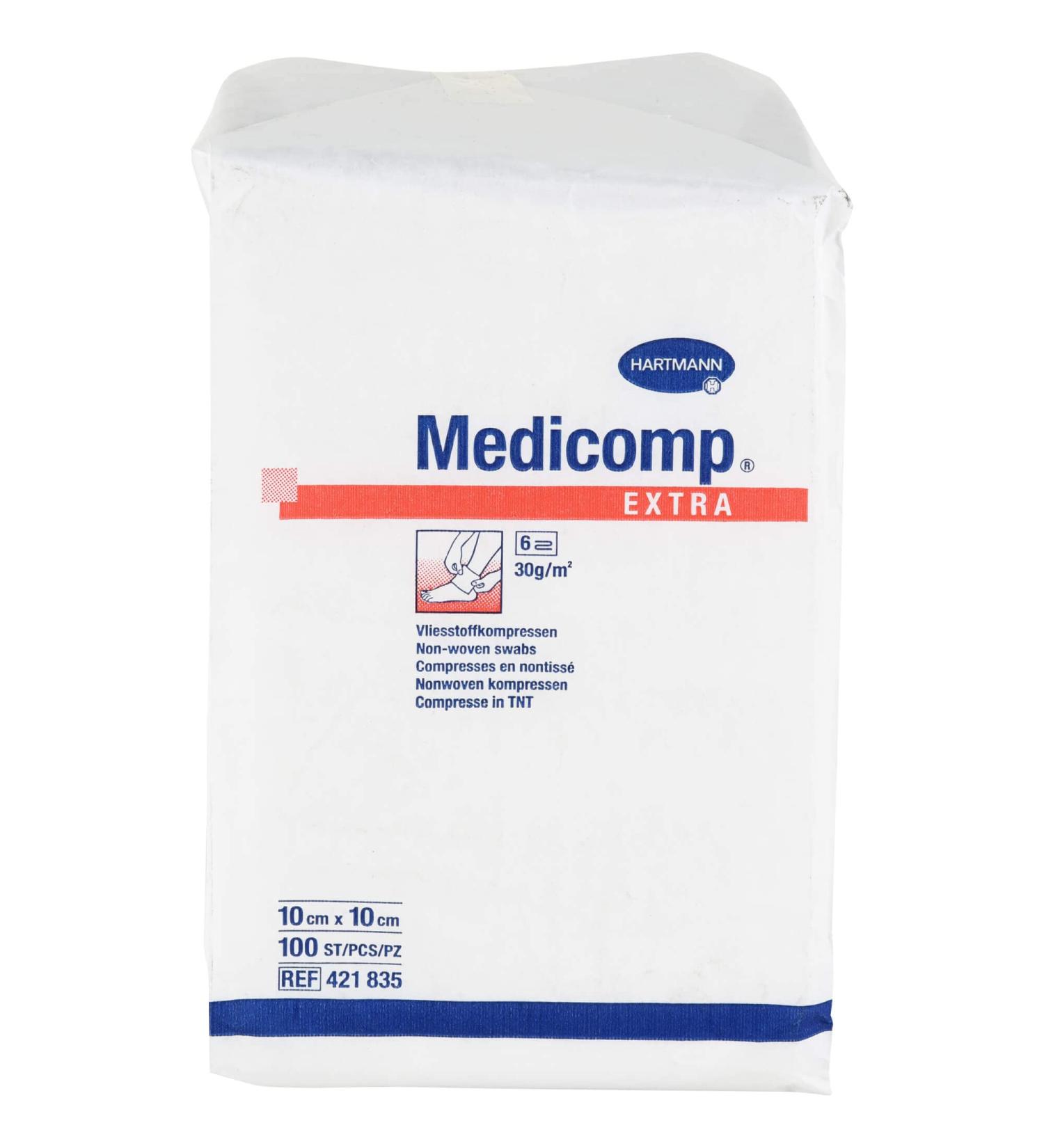 Medicomp Extra Compress 10x10cm Non-Sterile | High-Quality Wound Care | Fast International Shipping - Buy Online on GoSupps.com