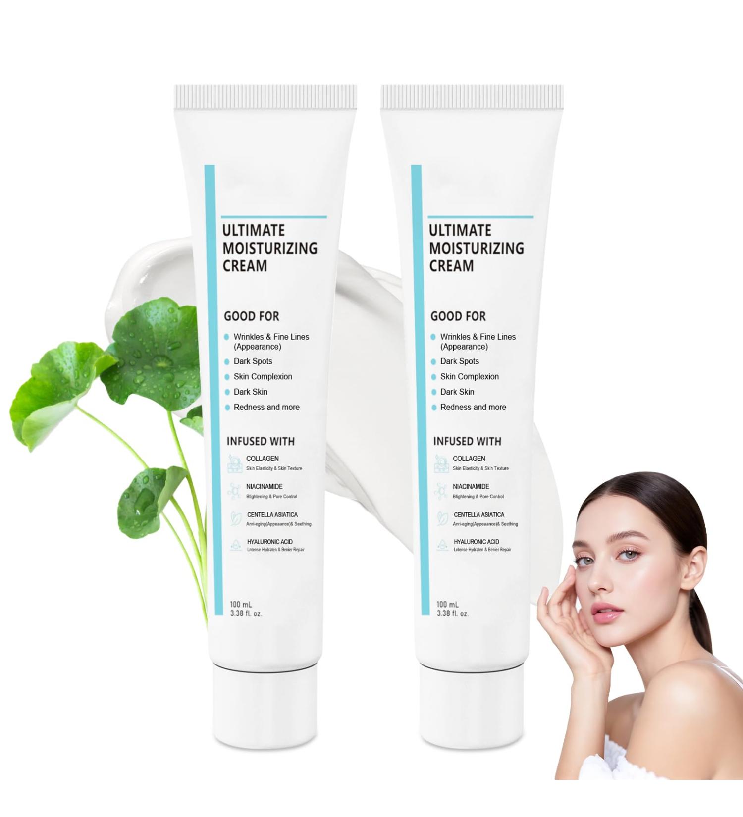 2pcs Youthful Moisturizing Cream Glowage Repair Moisturizer Cream Centella Moisturizer Youthful Formula Ultimate Moisturizing For Lasting Hydration For All Skin Types