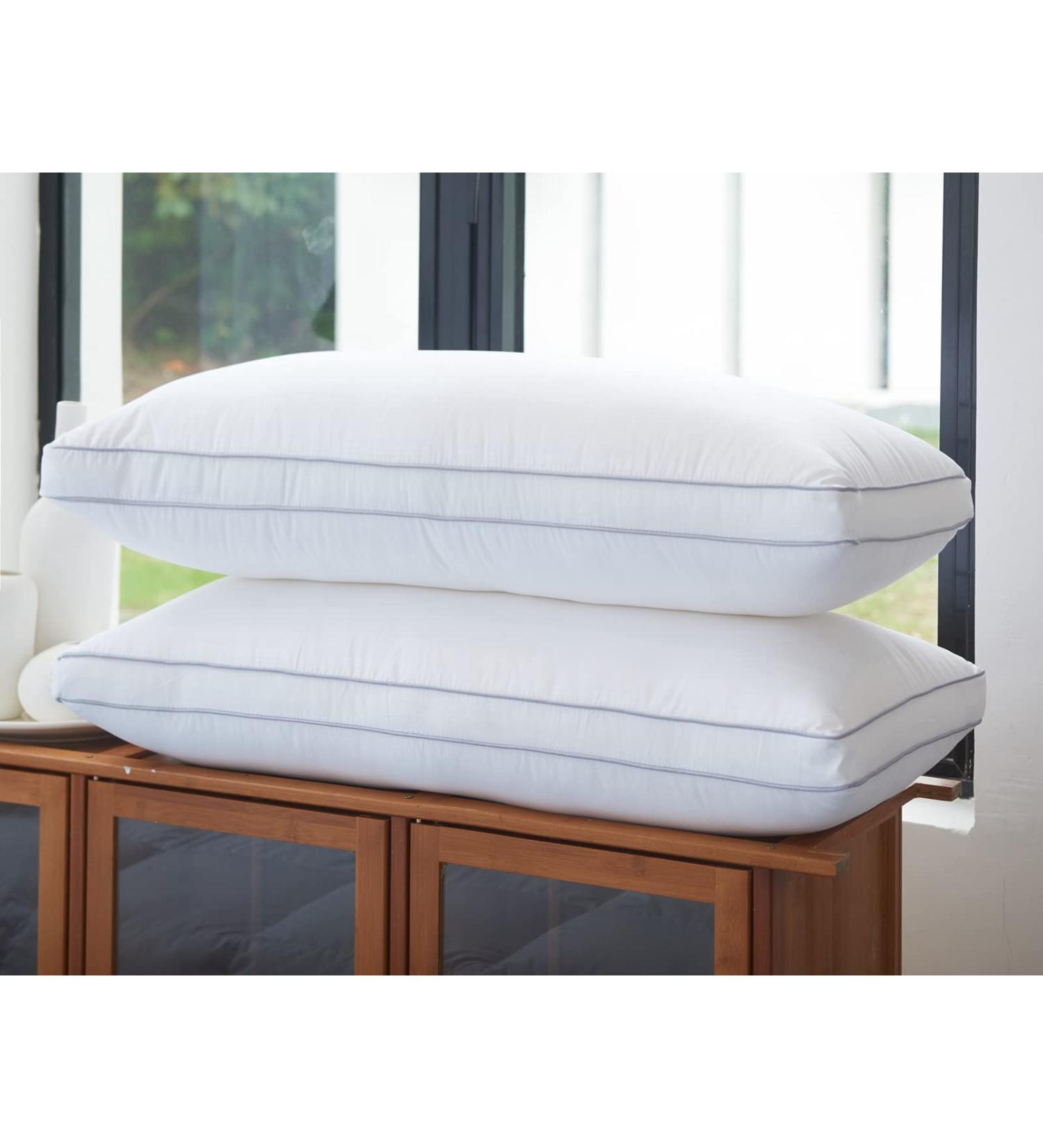 Buy Amolavet 40x80 Hotel Pillows - Down Alternative Soft Support Cushions - Allergy-Friendly Sleep Pillows - Set of 2 for All Sleeping Positions - Buy Online on GoSupps.com