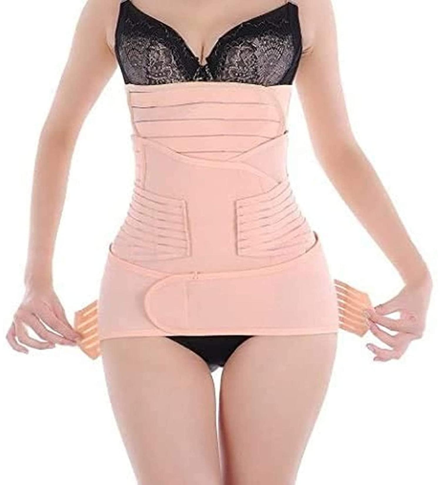 3 in 1 Postpartum Support Recovery Belt | Breathable & Adjustable Belly Band for After Birth | Best Girdle & Abdominal Binder for Postnatal Recovery - Buy Online on GoSupps.com