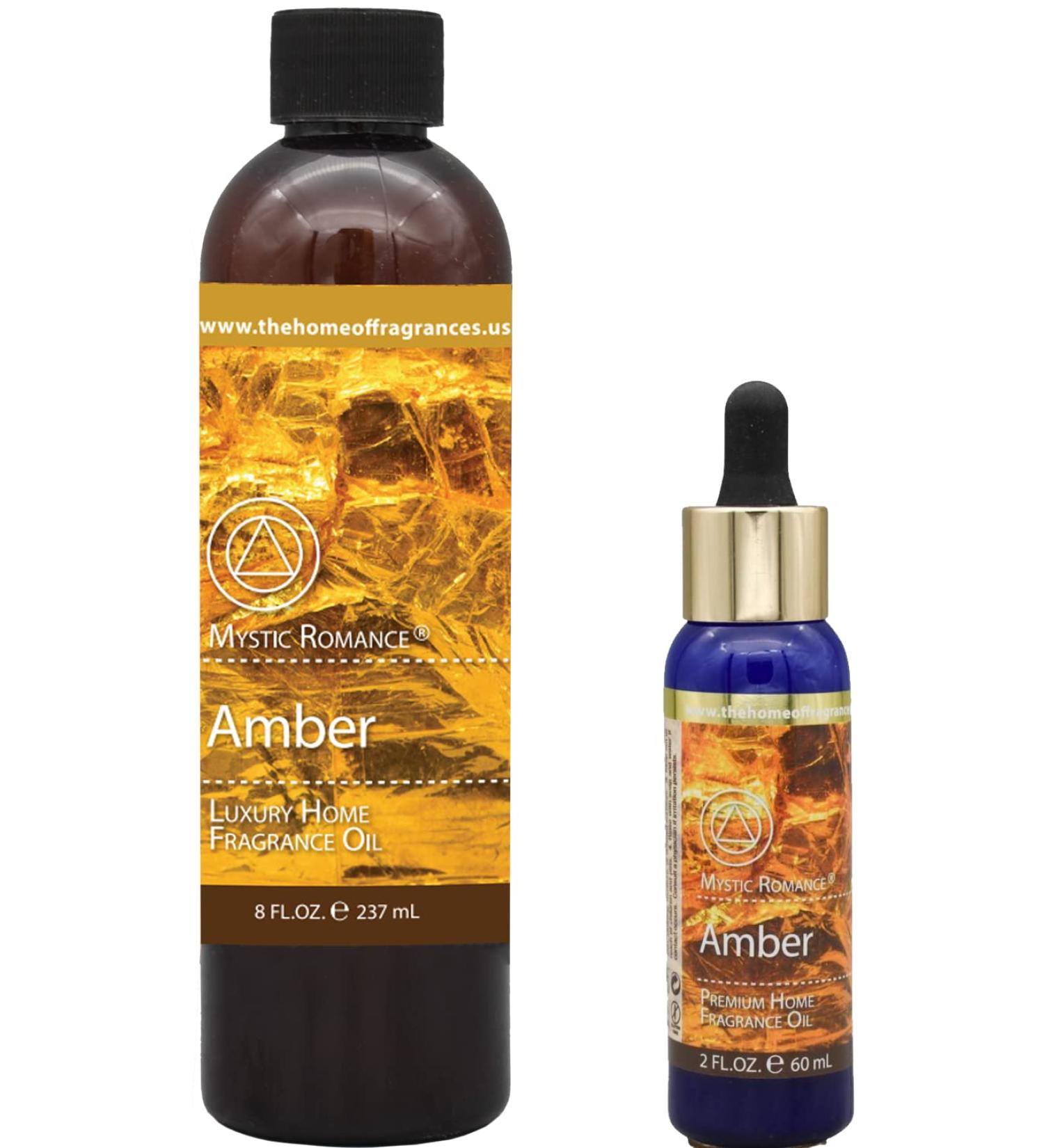 The Home of Fragrances - Set of 2 Bottles of Fragrance Oils - 2oz & 8oz (Amber)