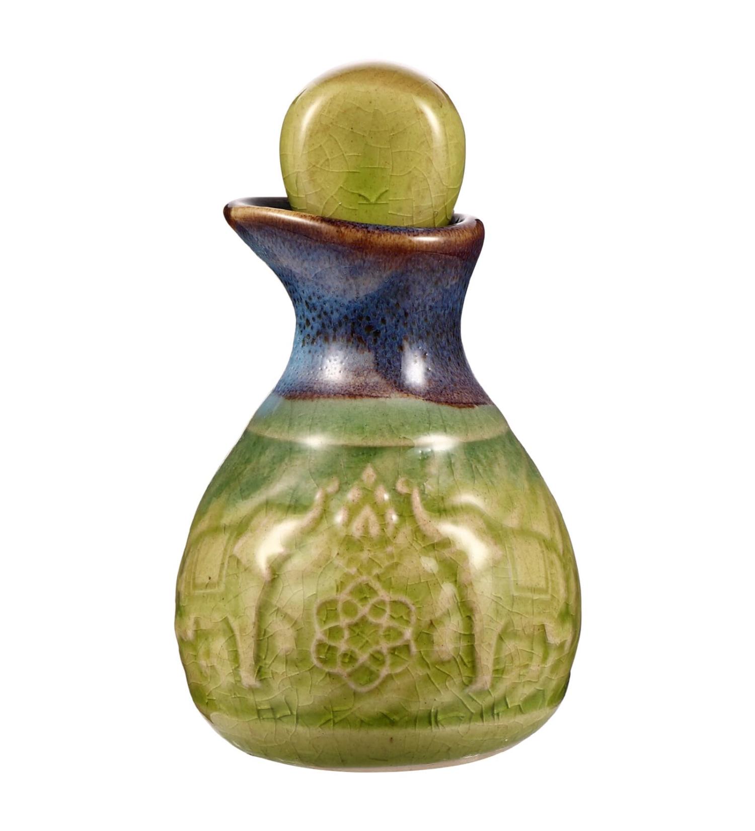 FRCOLOR 1 Set Aromatherapy Bottle Essential Oil Pot Refillable Essential Oil Bottle Ceramic Essential Oil Bottle Ceramic Essential Oil Perfume for Perfume Art Pottery Ceramics Aromatic - Buy Online on GoSupps.com